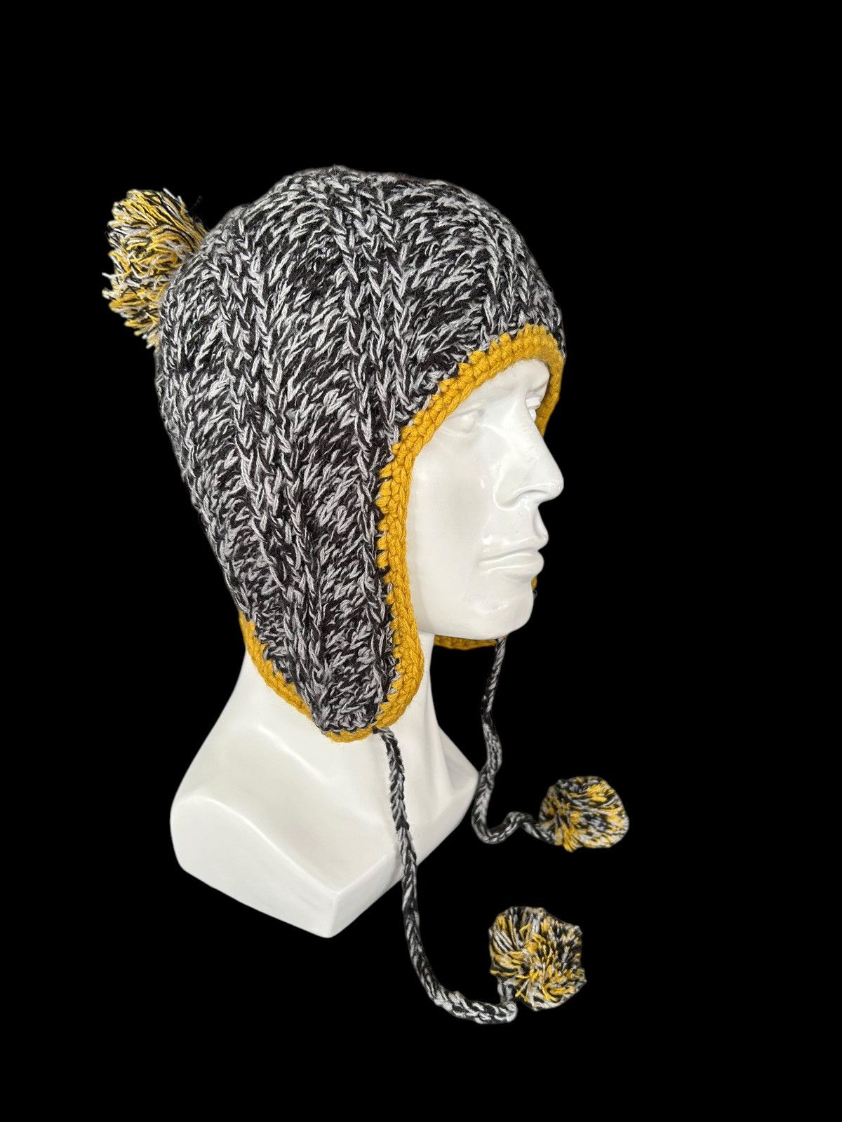 Japanese Brand × Kapital × Vintage Crochet Knitted Japanese Adidas Beanie Hats Rare 🎌☠️ Size ONE SIZE - 2 Thumbnail
