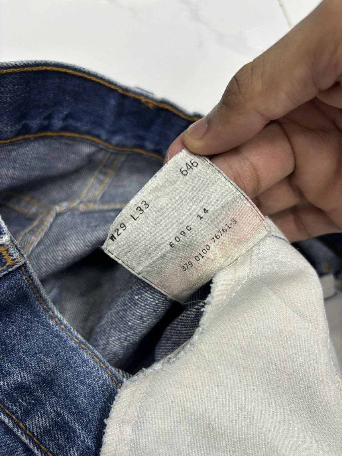 Levi's VINTAGE 80s LEVIS 646 ORANGE TAB BOOTCUT DENIM JEANS Size US 29 - 10 Thumbnail