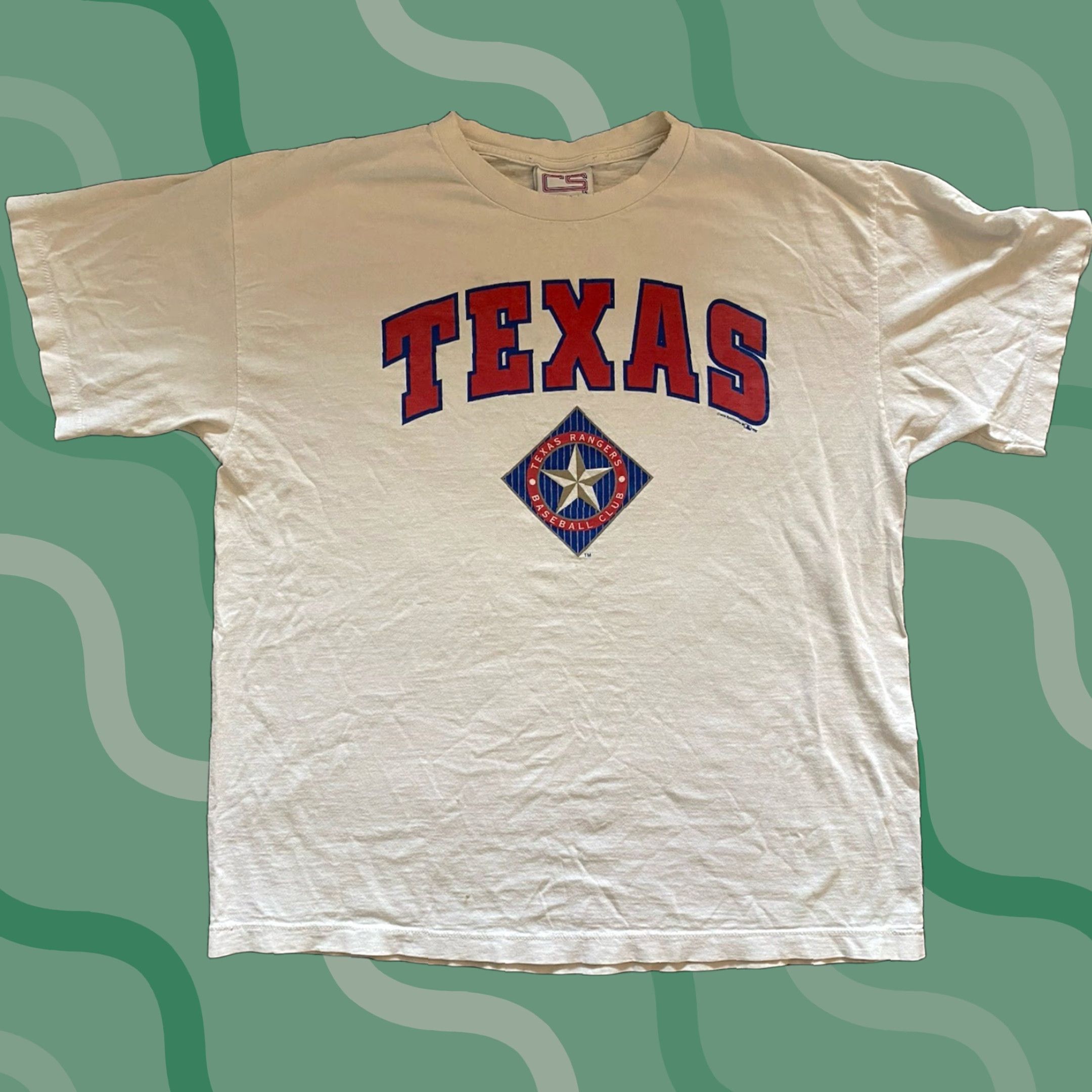 Vintage VINTAGE Crable Sportswear T-Shirt Men Large MLB Texas Rangers White 1990s 90s Sports Grunge USA Classic Hipster Single Stitch Short Sleeve Size US L / EU 52-54 / 3 - 1 Thumbnail
