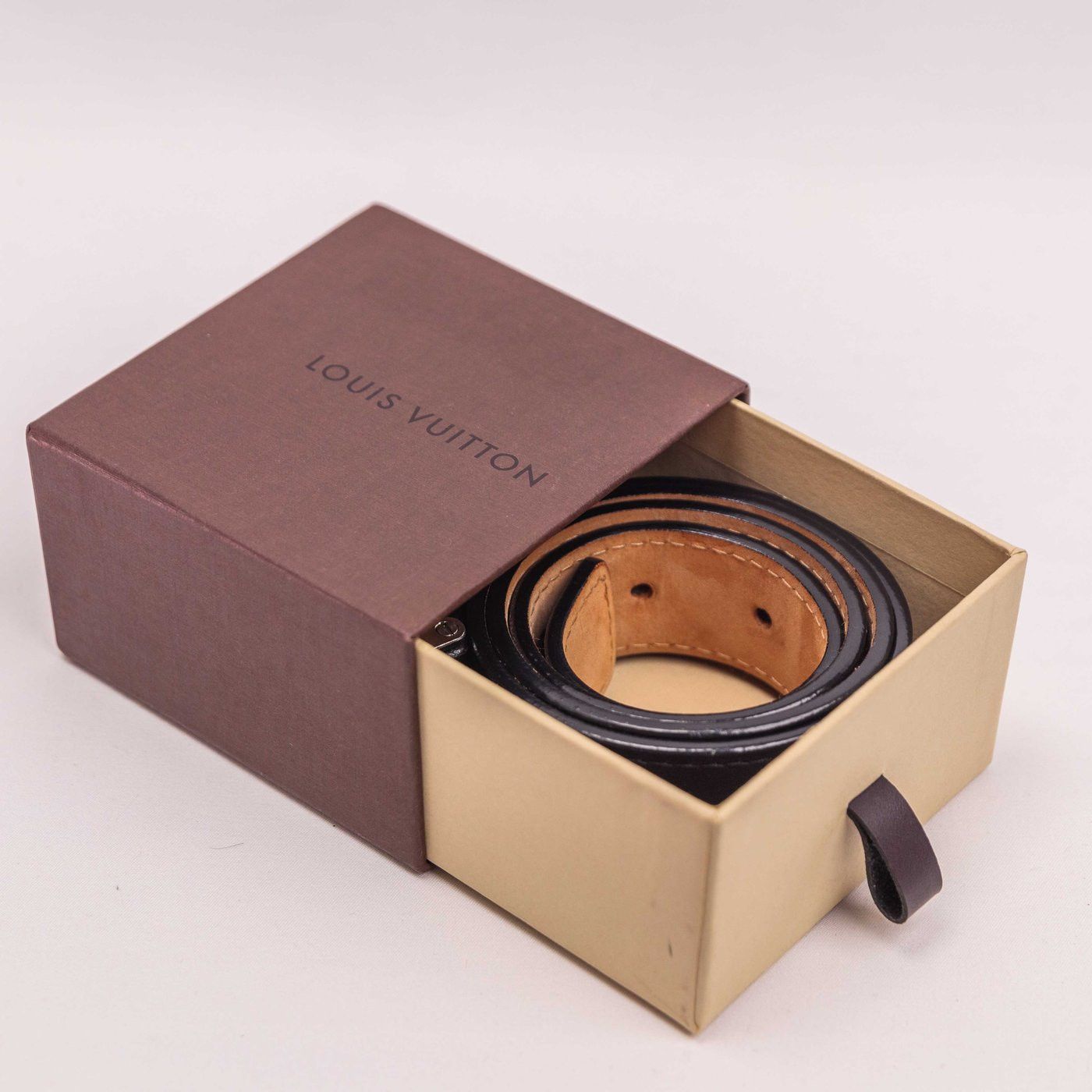 Louis Vuitton Louis Vuitton Travelling Requisites Black Leather Belt Size ONE SIZE - 9 Thumbnail