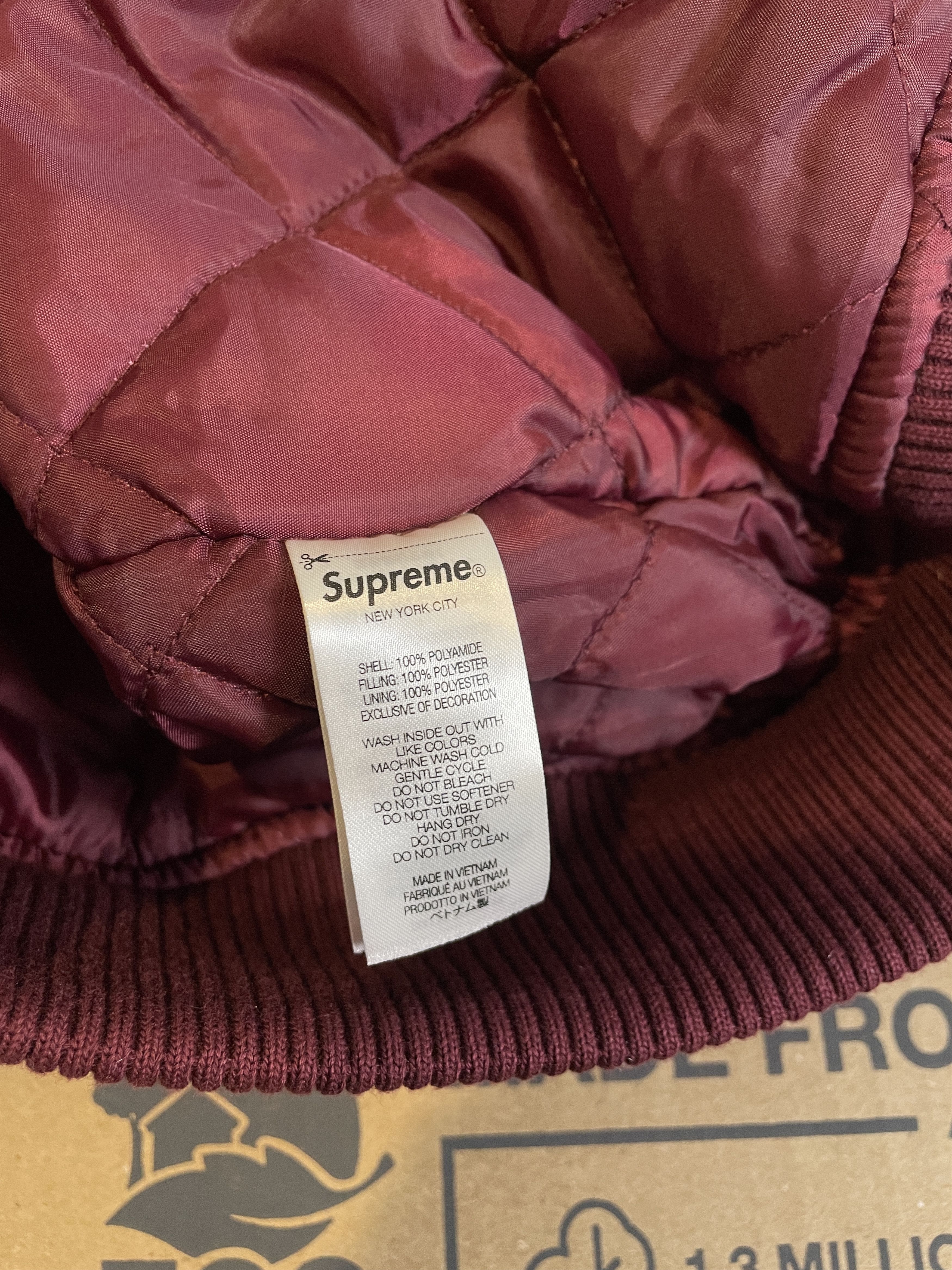 Mitchell & Ness × Supreme CAMO LOGO VARSITY JACKET Size US M / EU 48-50 / 2 - 12 Thumbnail