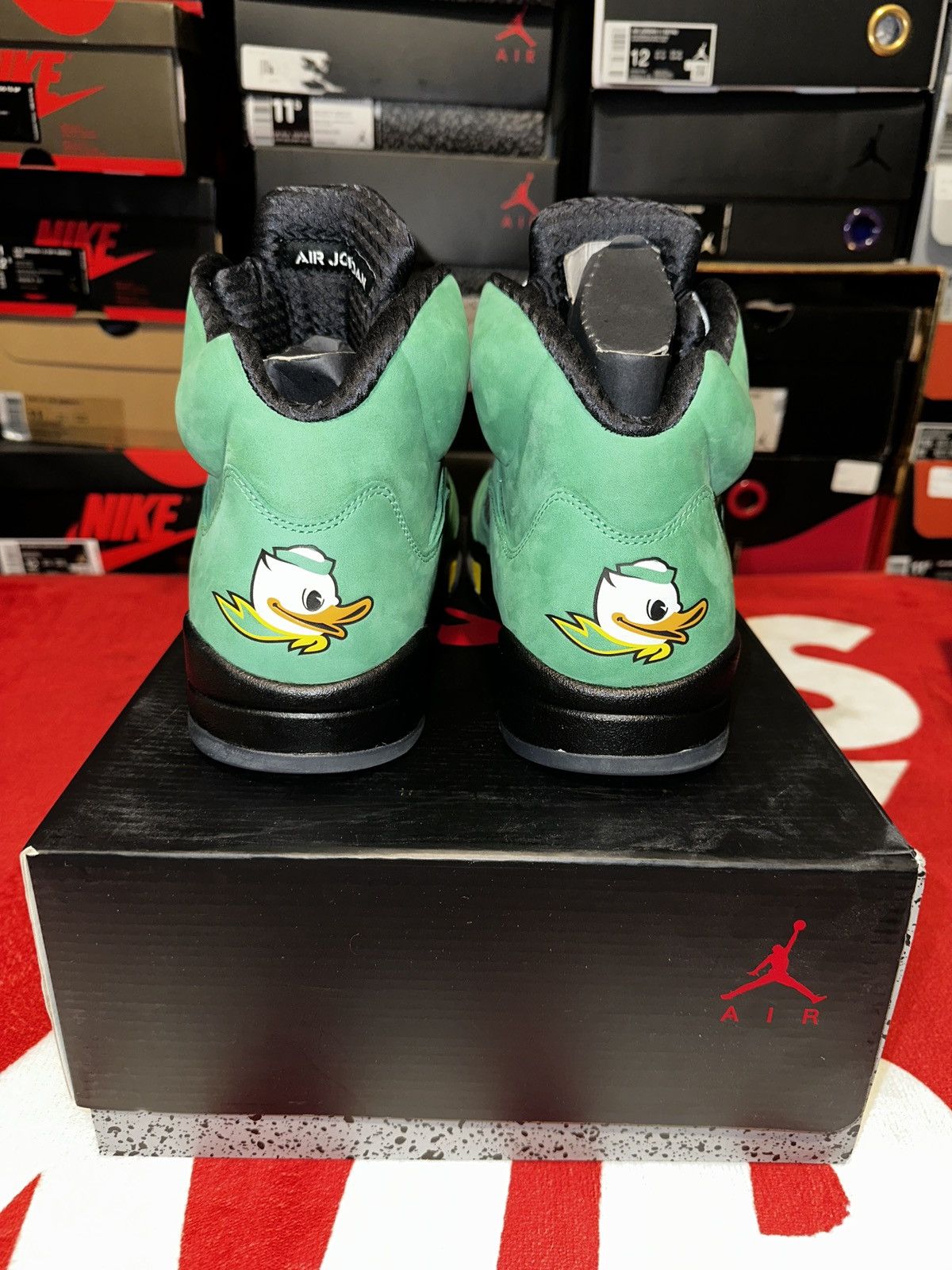 Nike Air Jordan 5 “Oregon Duck PE” Sample 2013 Size US 11.5 / EU 44-45 - 4 Thumbnail