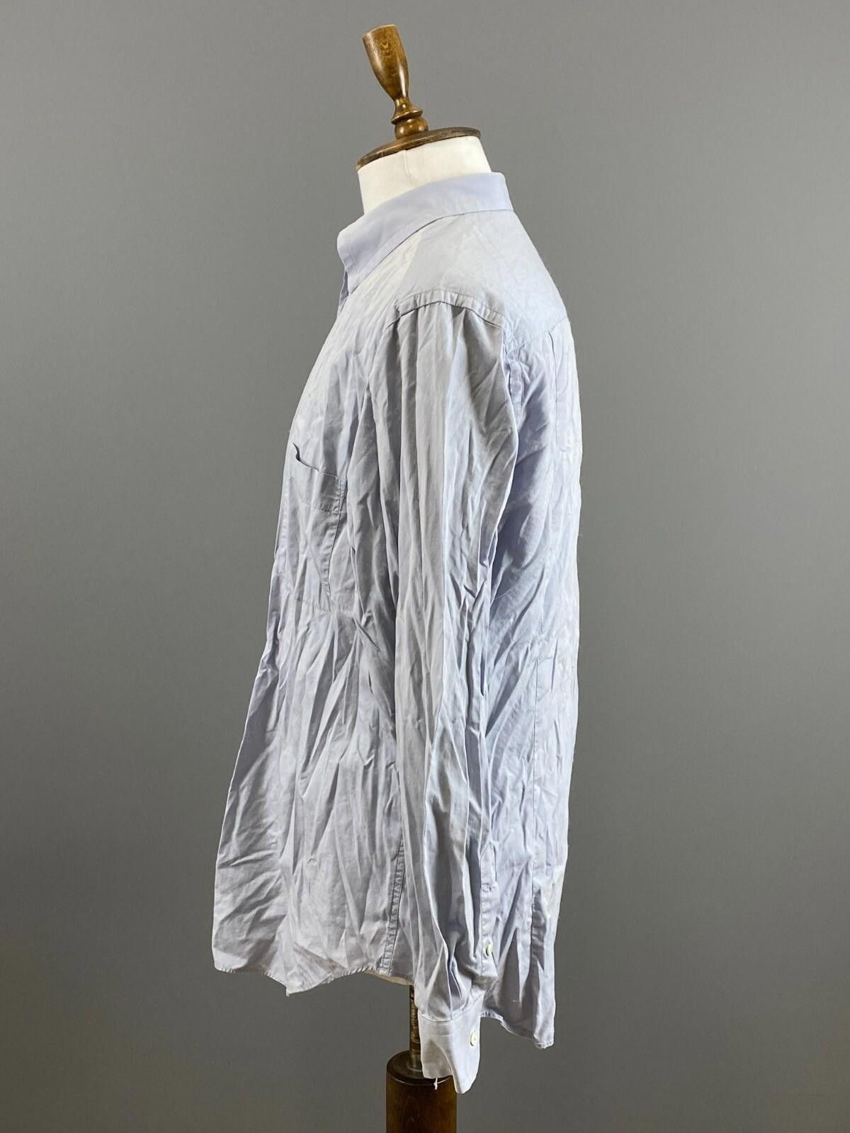 Armani Collezioni Armani Collezioni Blue Button Down Shirt Size 43 / 17 Size US M / EU 48-50 / 2 - 6 Thumbnail