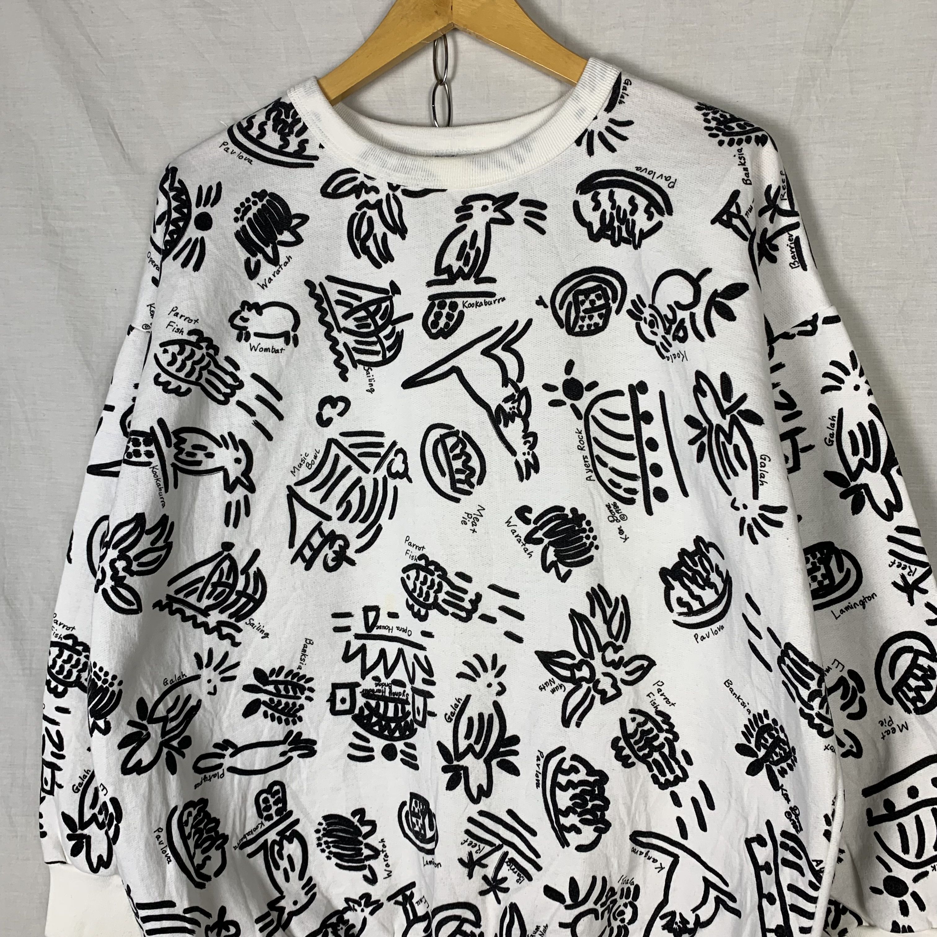 Vintage Ken Done Over Print Sweatshirt Crewneck Size US L / EU 52-54 / 3 - 3 Thumbnail