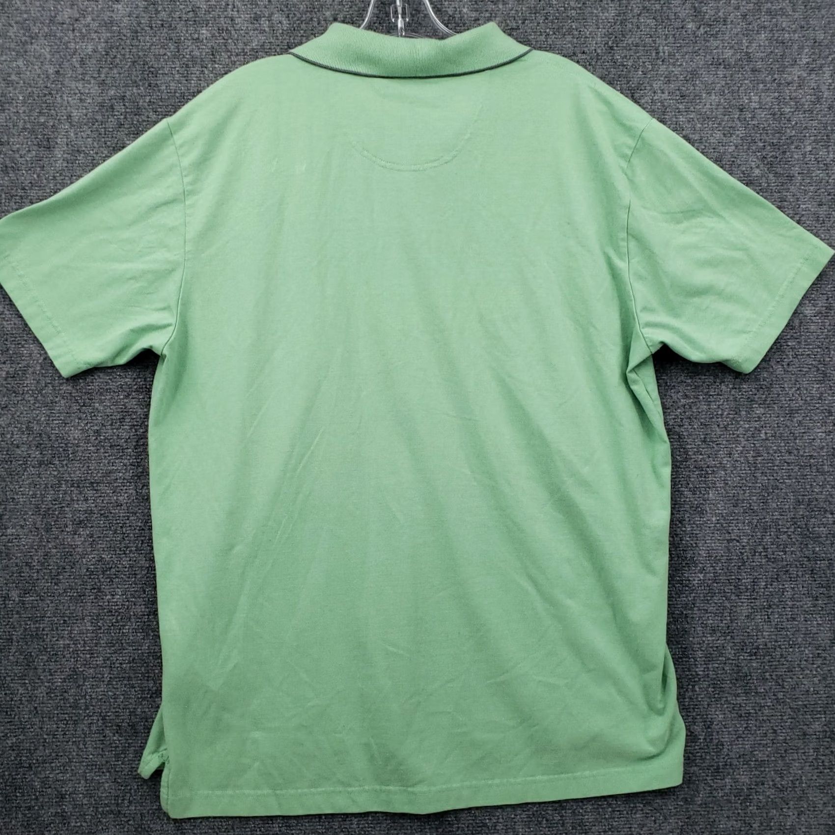 Dockers Dockers Shirt Mens Large L Green Polo Solid Cotton Blend Button Short Sleeves Size US L / EU 52-54 / 3 - 2 Thumbnail