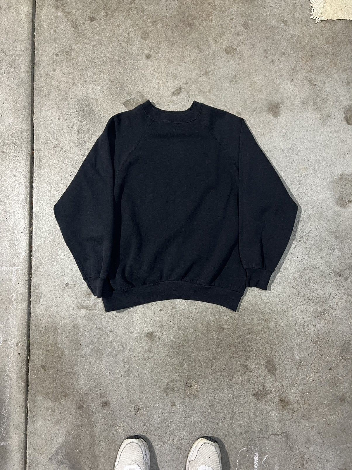 Tultex × Vintage Vintage 80’s Black Tultex Sweater Size US XL / EU 56 / 4 - 1 Thumbnail
