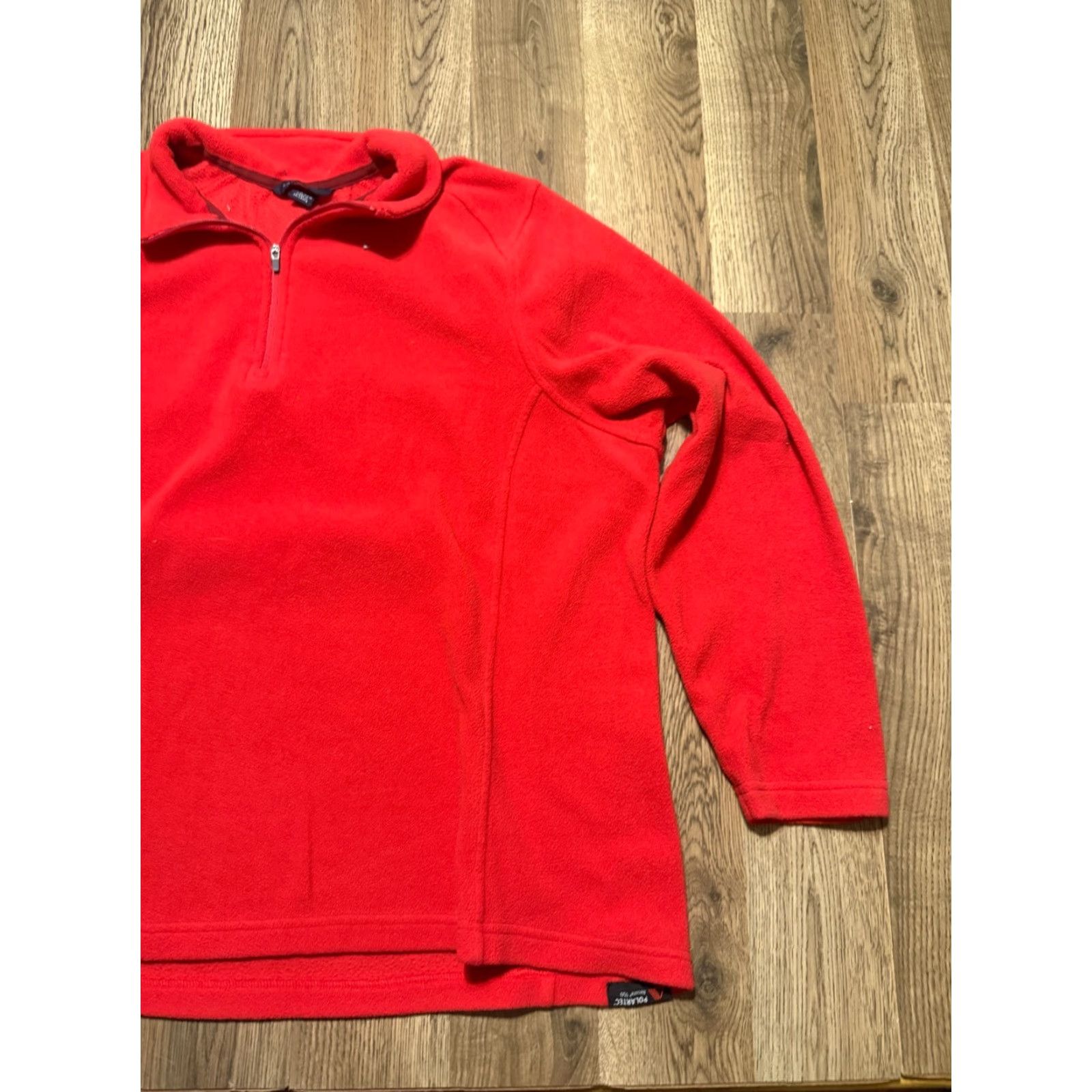 Lands' End Lands' End Sweater Women's Plus 16W-18W Red 1/4 Zipper Pullover Knit Long Sleeve Casual Fall Spring Summer Winter Pullover Mens? Womens Size XXL / US 16-18 / IT 52-54 - 4 Thumbnail