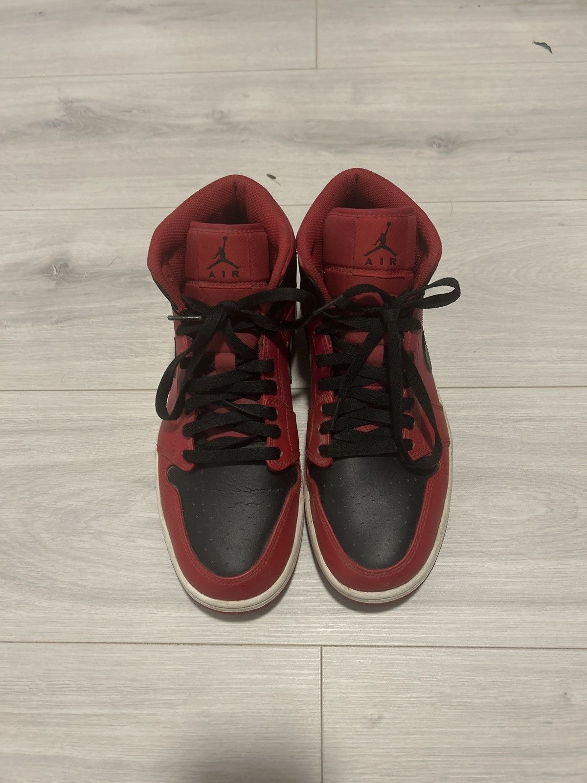 Nike Air Jordan sneakers red and black. Size US 10 / EU 43 - 1 Thumbnail
