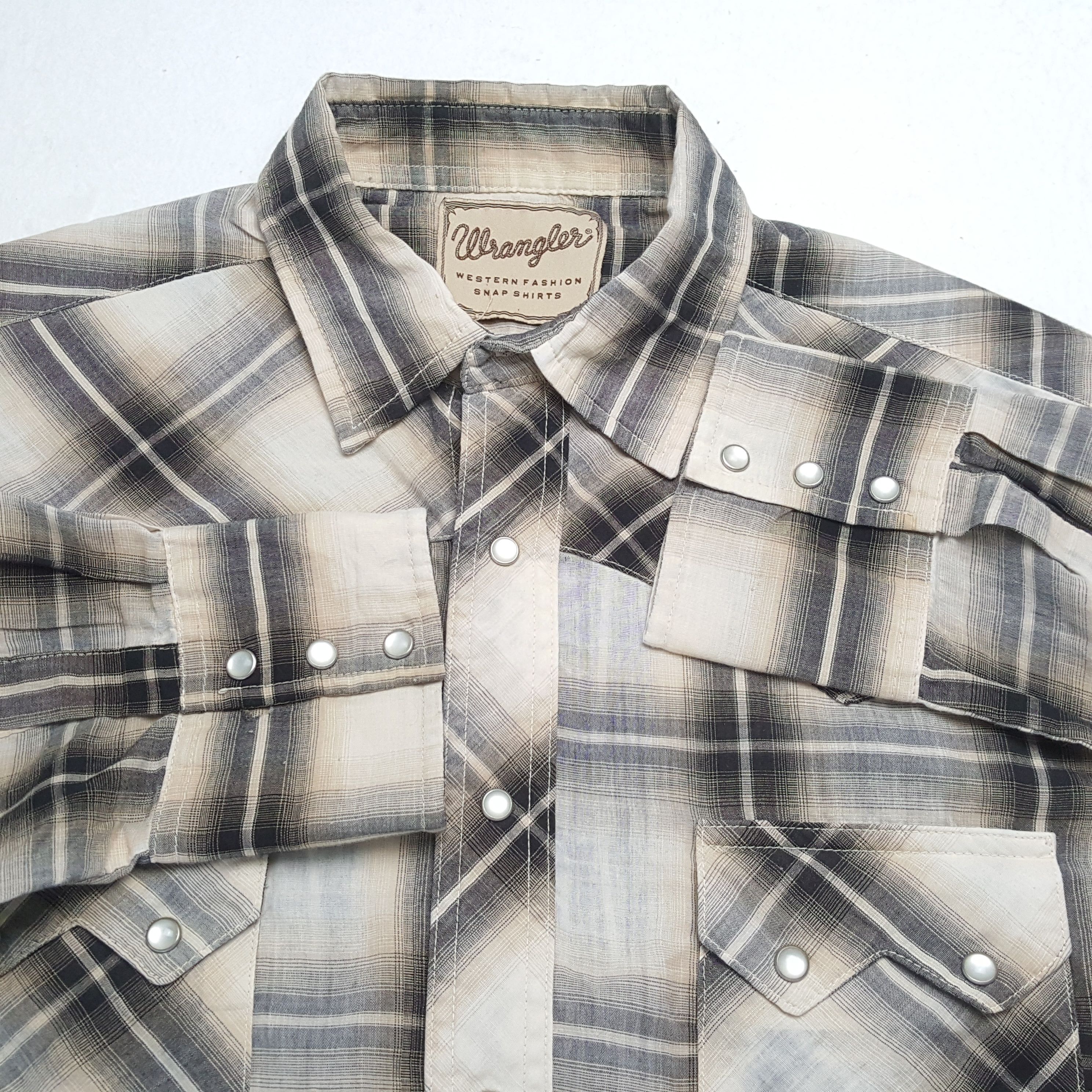 Vintage × Wrangler Vintage WRANGLER American Classic Cowboy Style Shirts Size US L / EU 52-54 / 3 - 8 Thumbnail