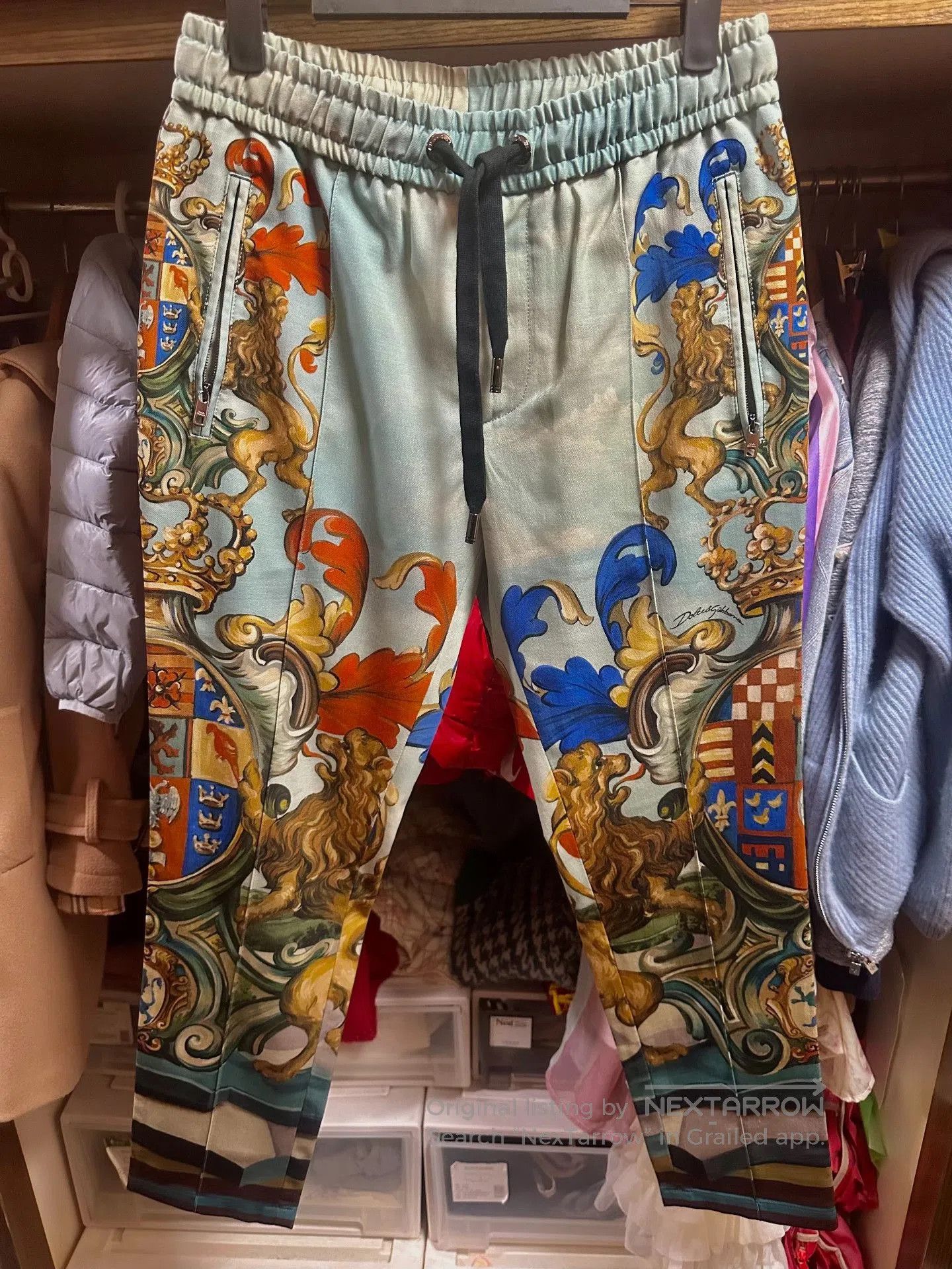 Dolce & Gabbana Dolce & Gabbana Wool Lion Track Pants. Size US 28 / EU 44 - 1 Thumbnail