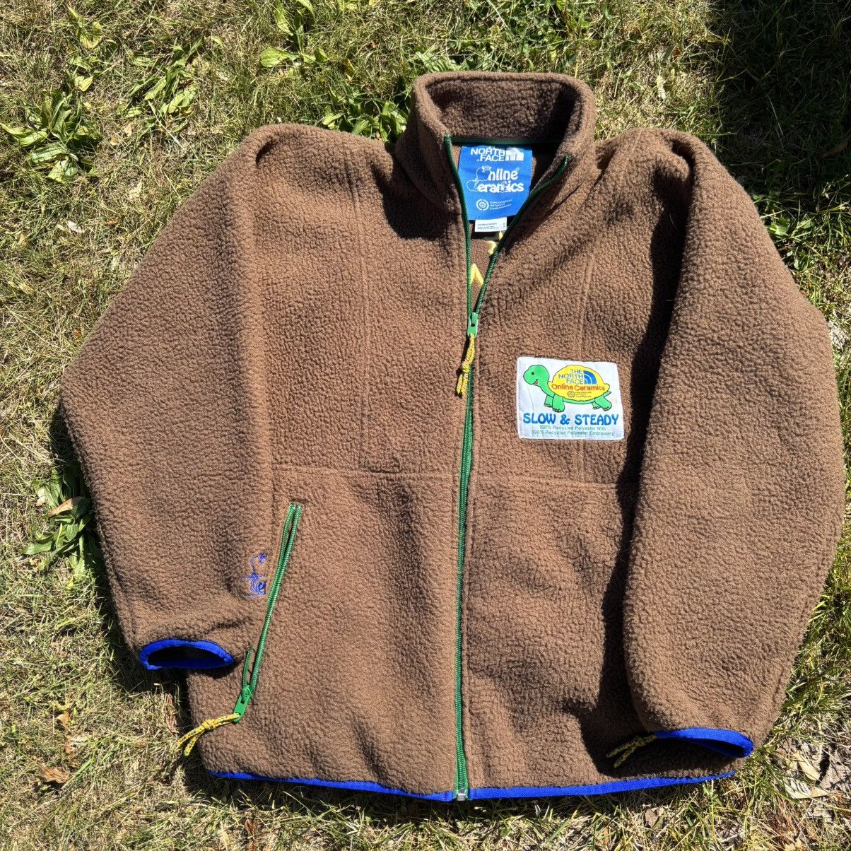 Online Ceramics × The North Face Online Ceramics x North Face Brown Fleece Jacket Size US S / EU 44-46 / 1 - 1 Thumbnail