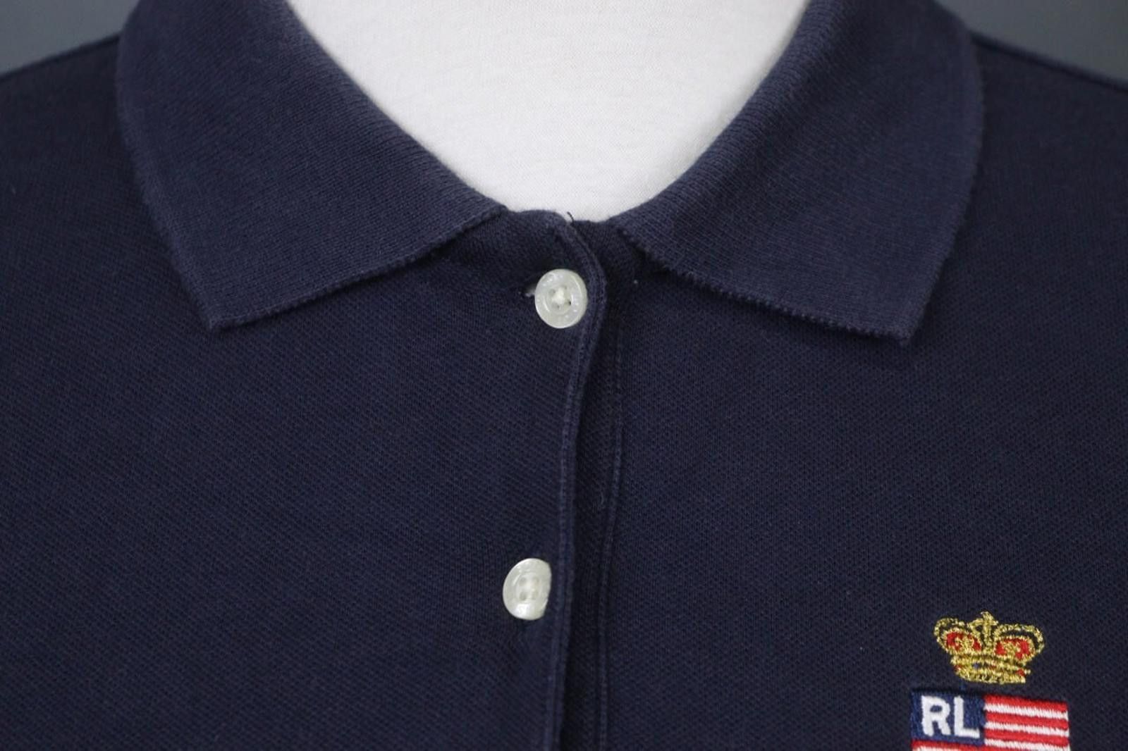 Polo Ralph Lauren Polo Ralph Lauren Navy Cotton Popover Polo Shirt Size M Size US M / EU 48-50 / 2 - 6 Thumbnail