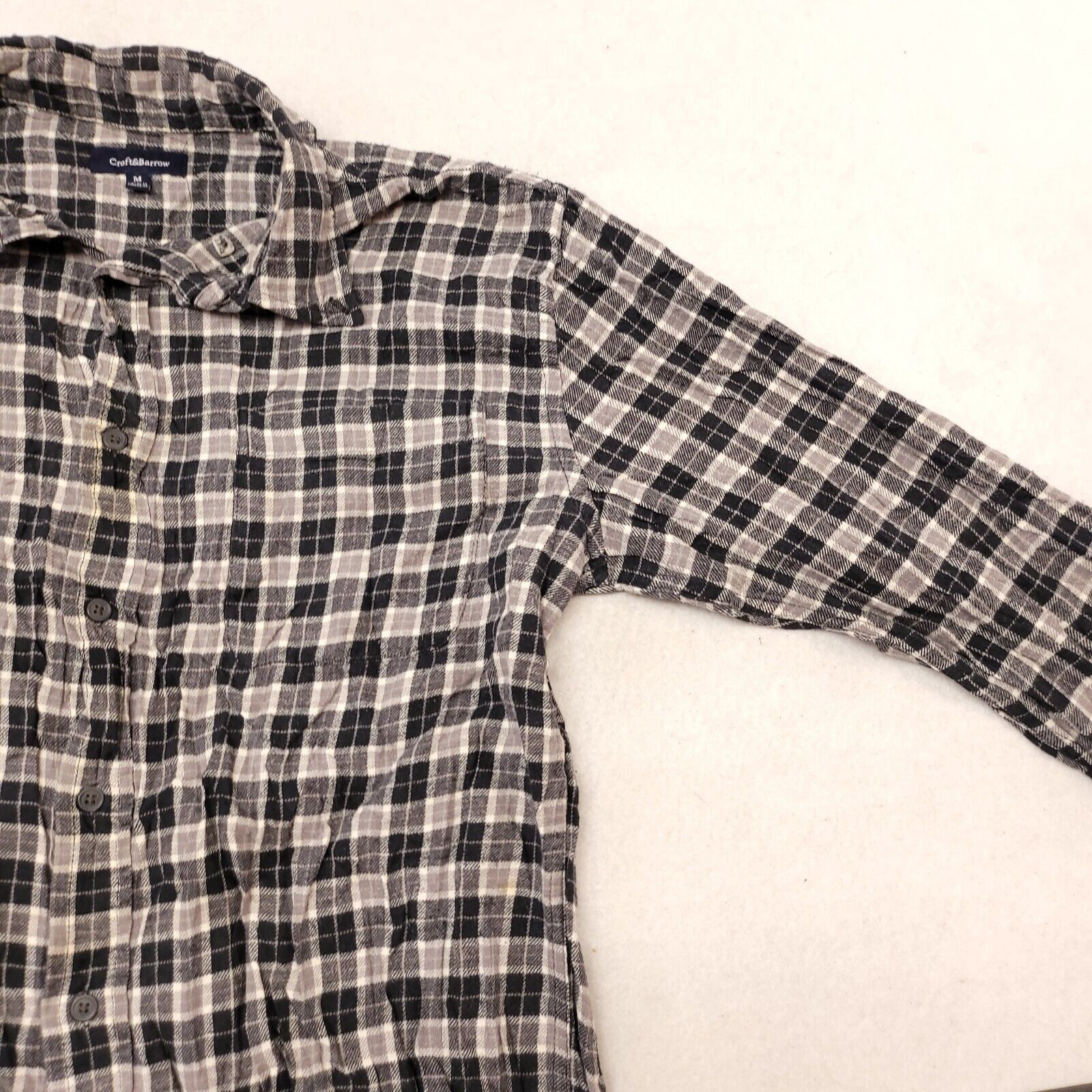Croft & Barrow Croft & Barrow Tartan Flannel Shirt Mens Size Medium M Black Size US M / EU 48-50 / 2 - 5 Thumbnail