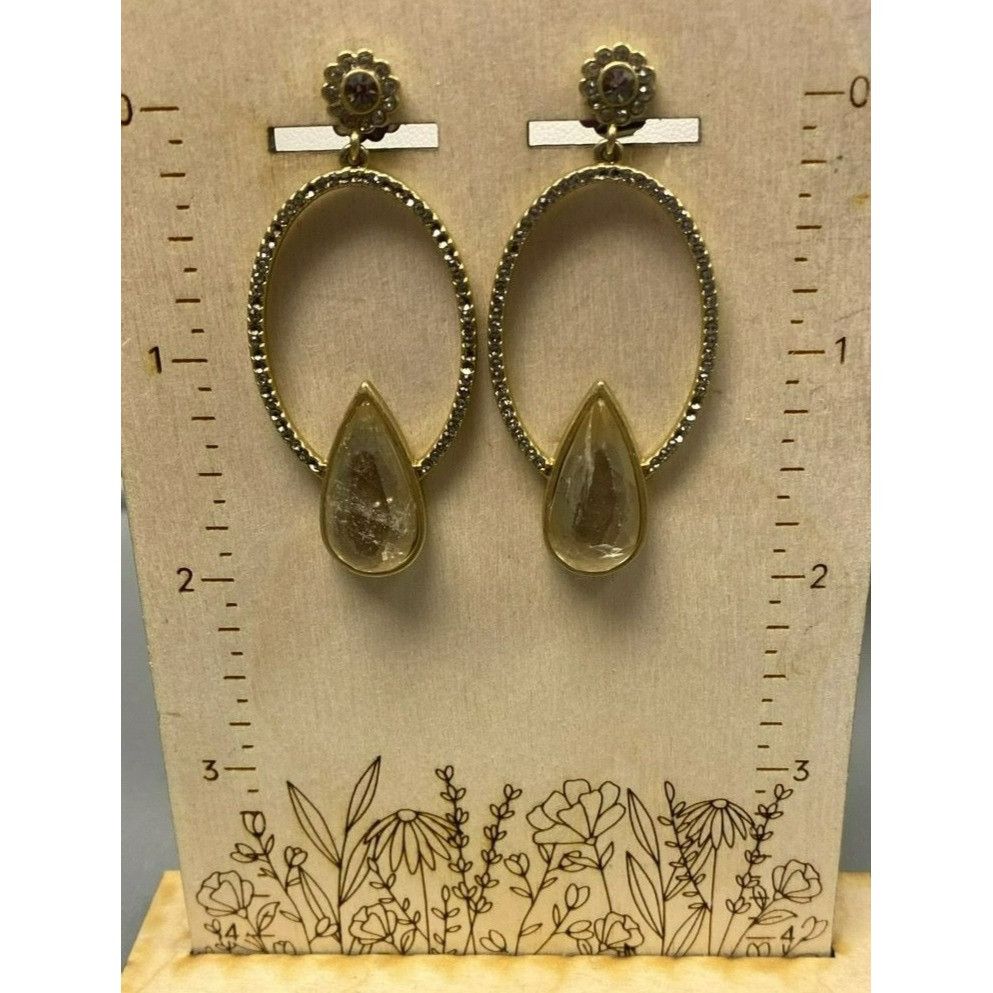 Other Signed Lia Sophia Gold tone & Rhinestone Teardrop Statement Size ONE SIZE - 7 Thumbnail