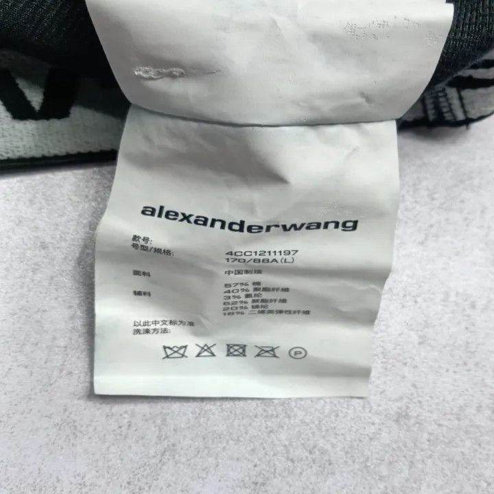 Alexander Wang Alexander Wang Black Cropped Hoodie with Logo - Size L / US 10 / IT 46 - 4 Thumbnail