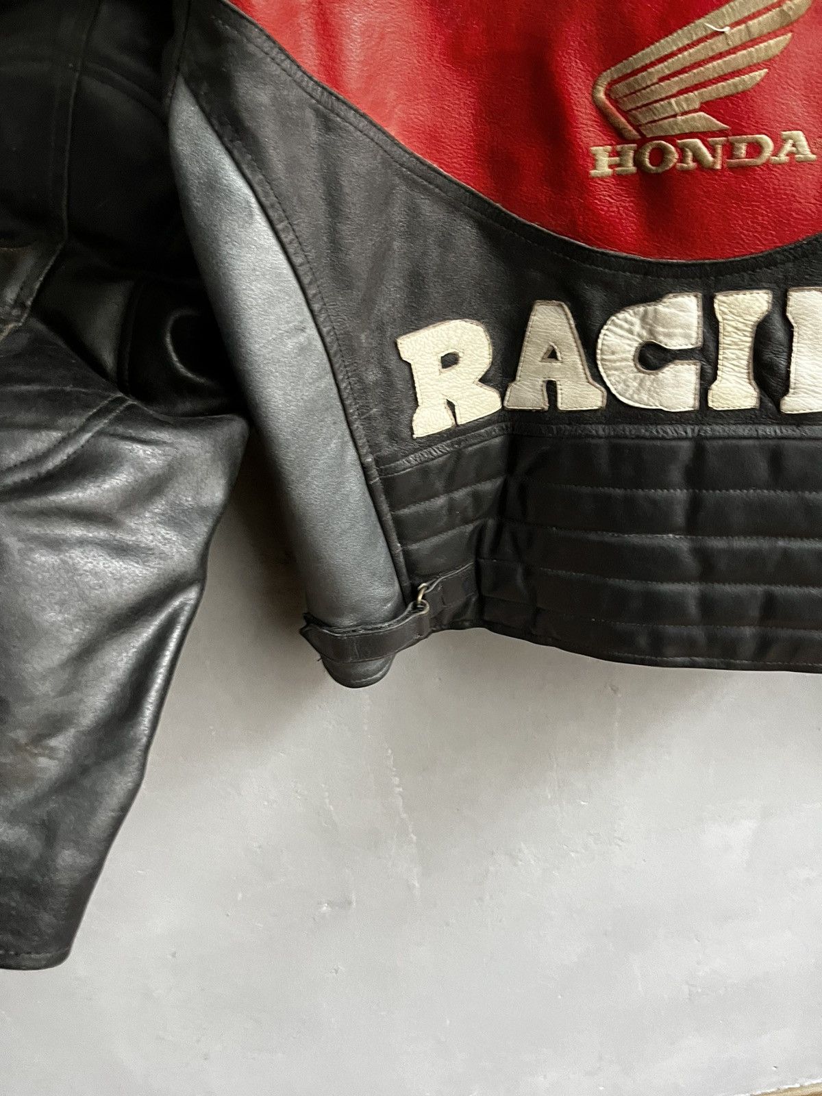 Vintage Honda Racing CBR Leather Jacket RARE ALL BLACK Size US M / EU 48-50 / 2 - 17 Thumbnail
