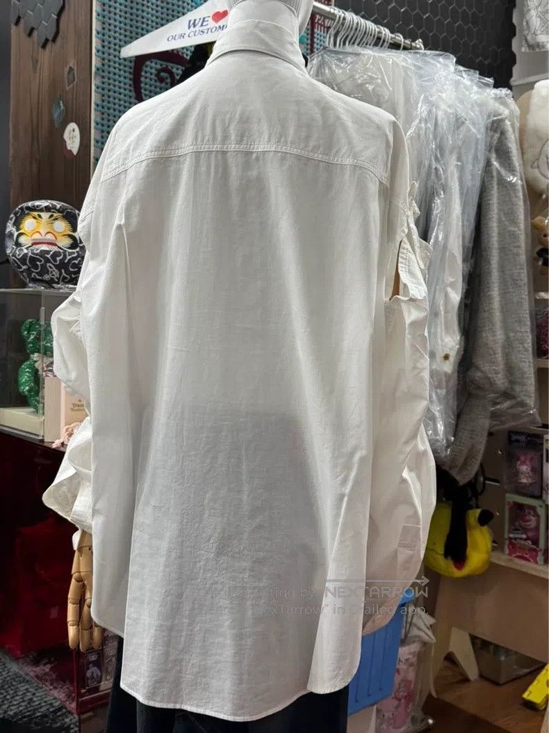Yohji Yamamoto Yohji Yamamoto White cut sleeve shirt Size US M / EU 48-50 / 2 - 3 Thumbnail