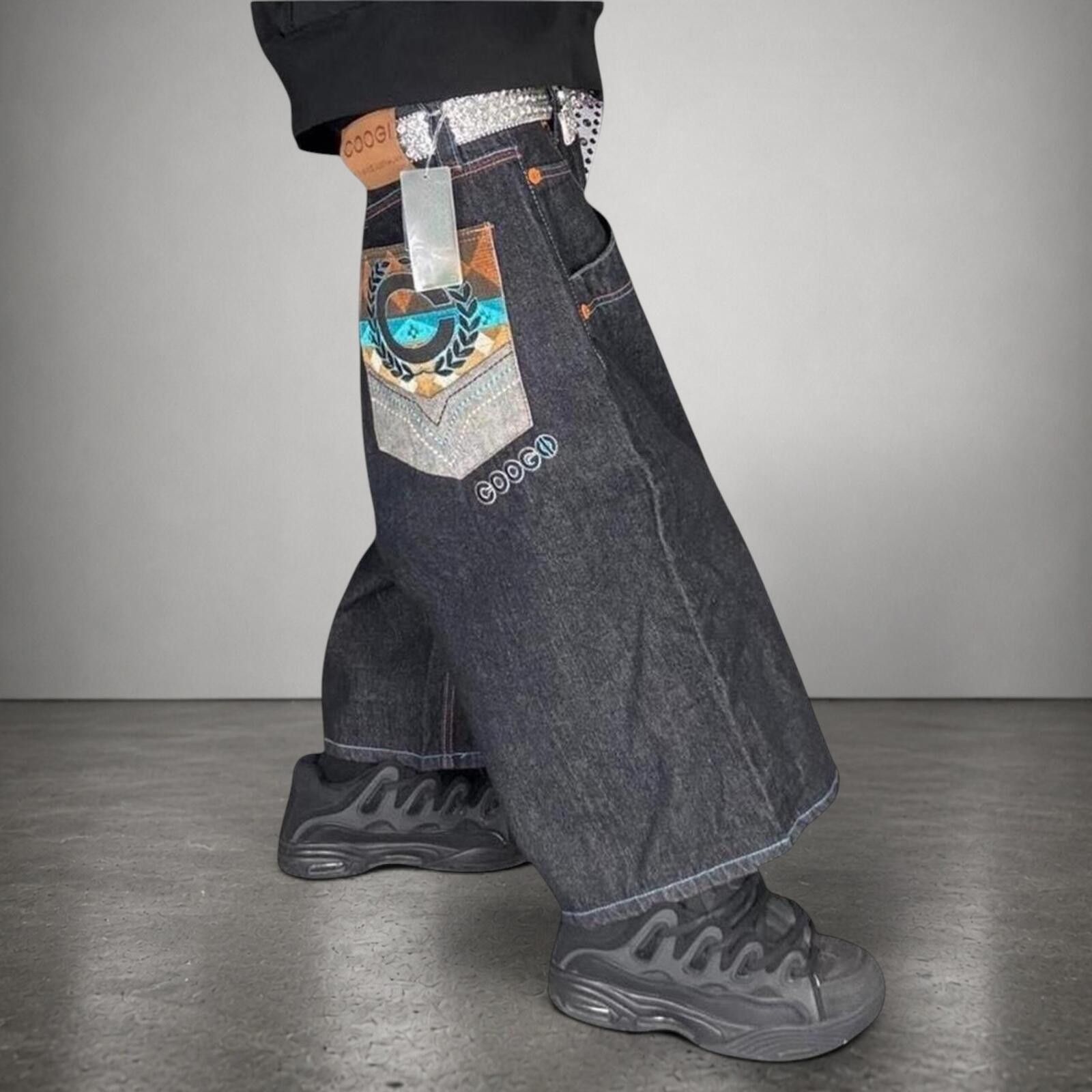 Coogi Y2K Wide Leg Baggy Alternative Jorts