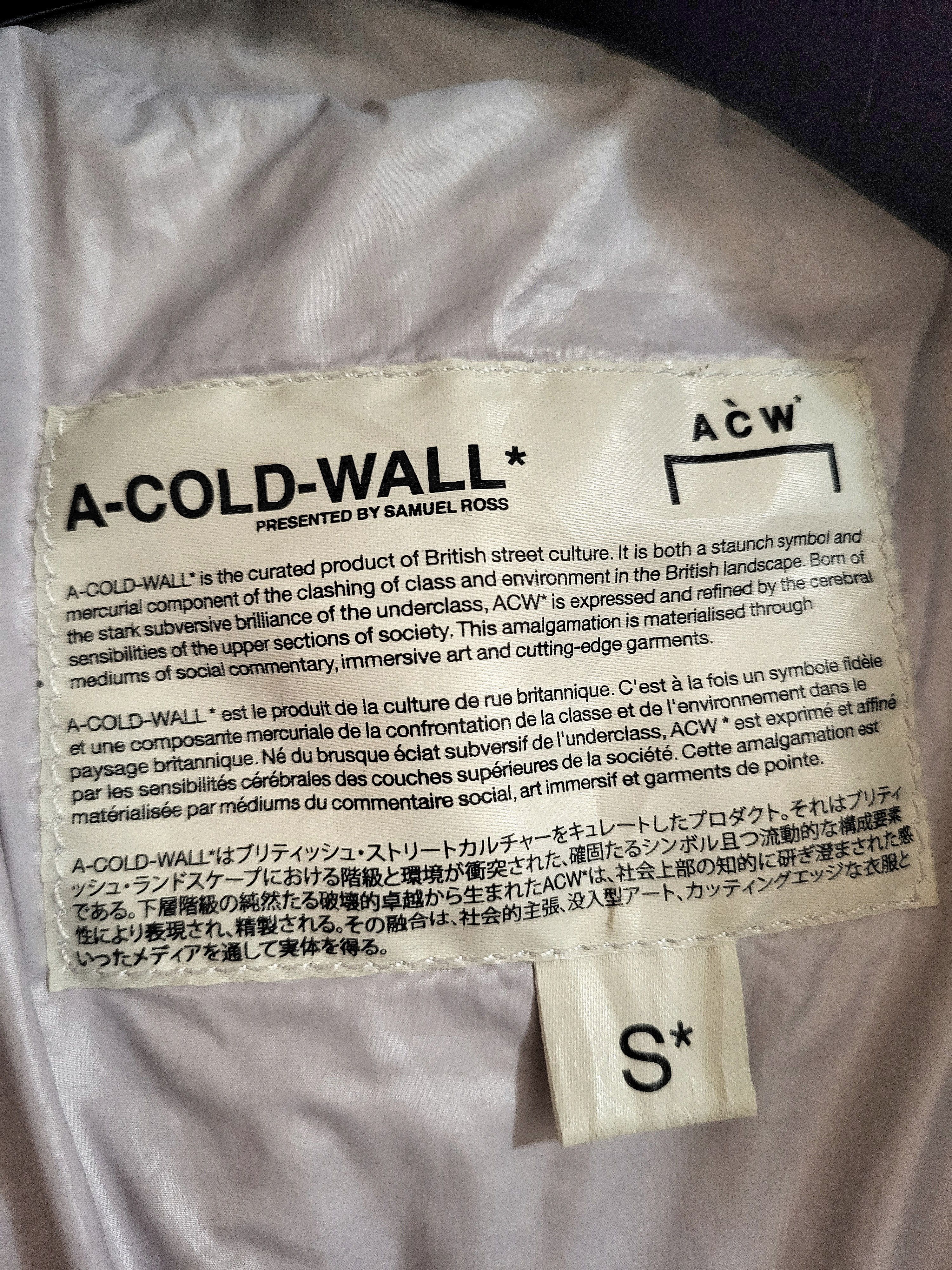 A-COLD-WALL* A Cold Wall* Logo Quilted Light Grey Puffer Size US S / EU 44-46 / 1 - 7 Thumbnail
