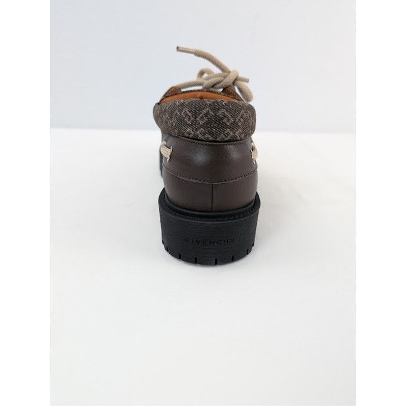 Givenchy o1rshd1 Storm Leather Boat Boots in Chocolate Size US 8 / EU 41 - 16 Thumbnail