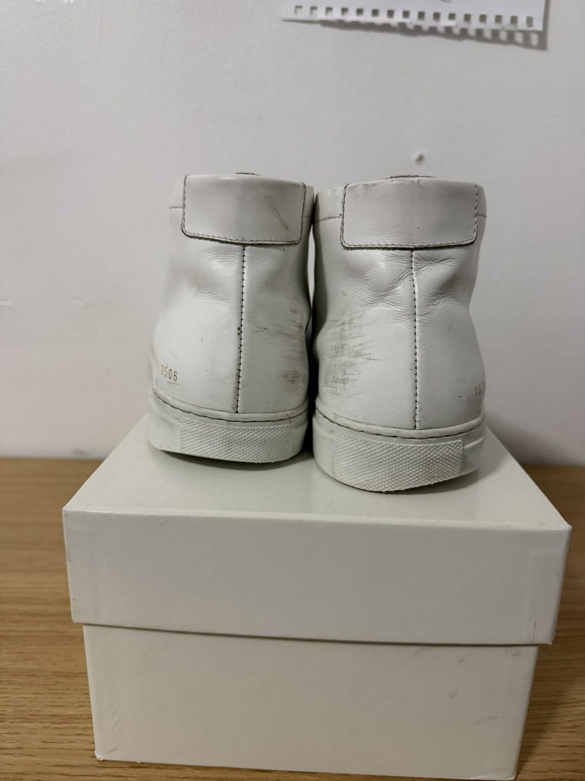 Common Projects WHITE COMMON PROJECTS ACHILLES US 8 41 high LUXARY SNEAKER Size US 8 / EU 41 - 4 Thumbnail