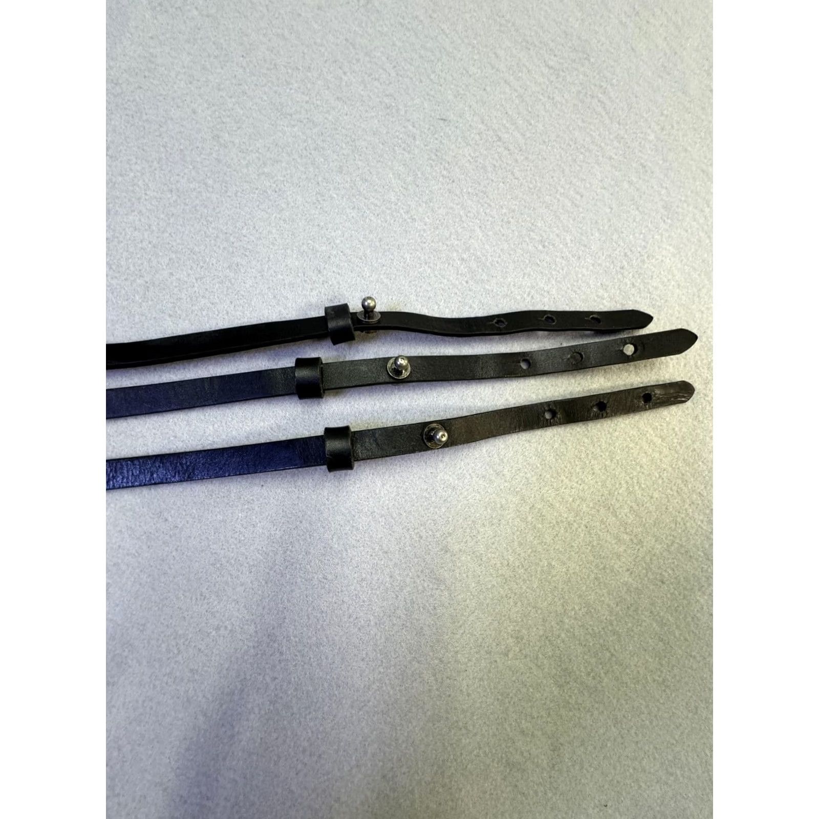 Harley Davidson Harley-Davidson Belt Womens Small Black Leather Triple Strap Ring 97754-03VW Size ONE SIZE - 4 Thumbnail