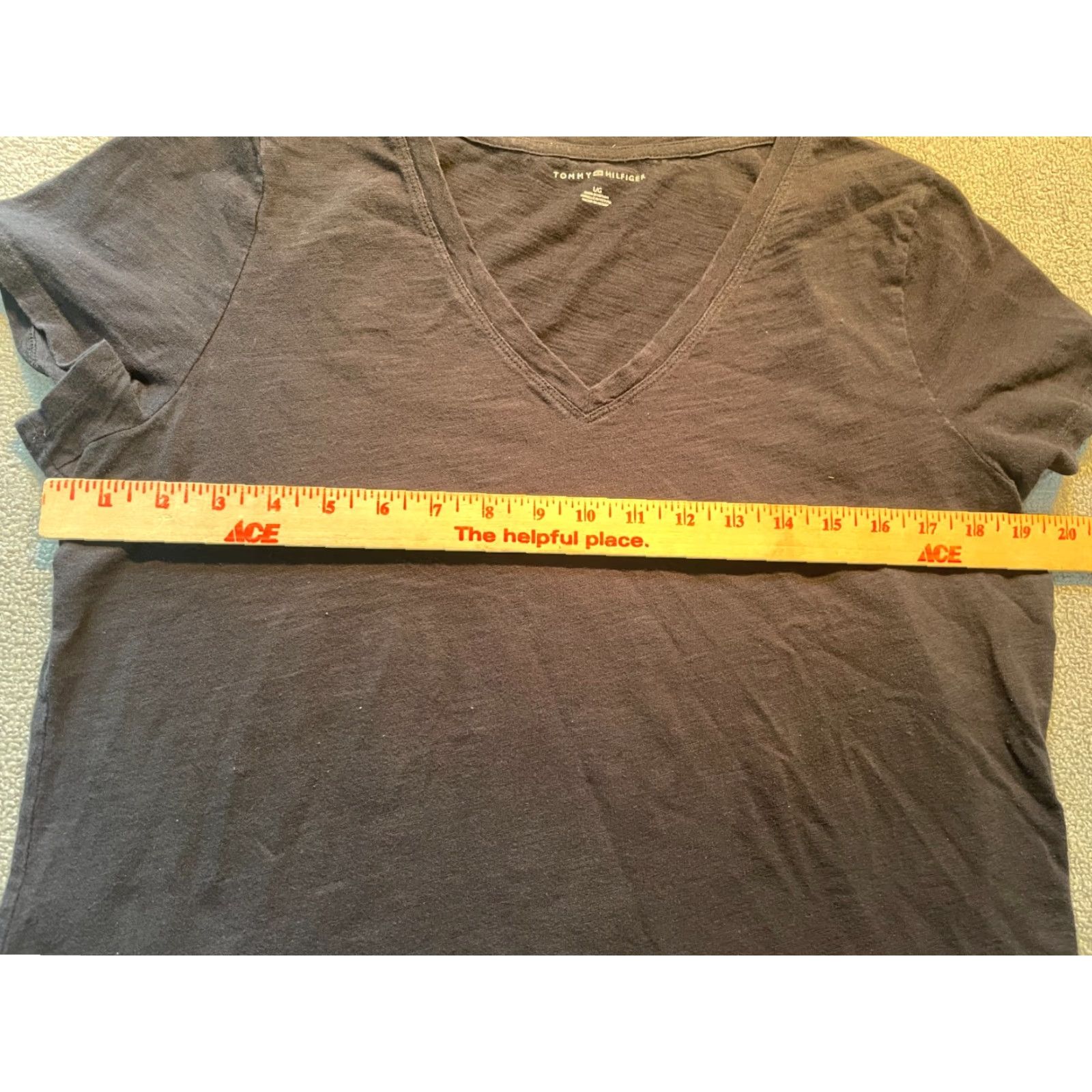 Tommy Hilfiger Tommy Hilfiger Shirt Womens Large L Black Short Sleeve Cotton Blend T-Shirt Casual Basic All Seasons Mens? Size L / US 10 / IT 46 - 4 Thumbnail