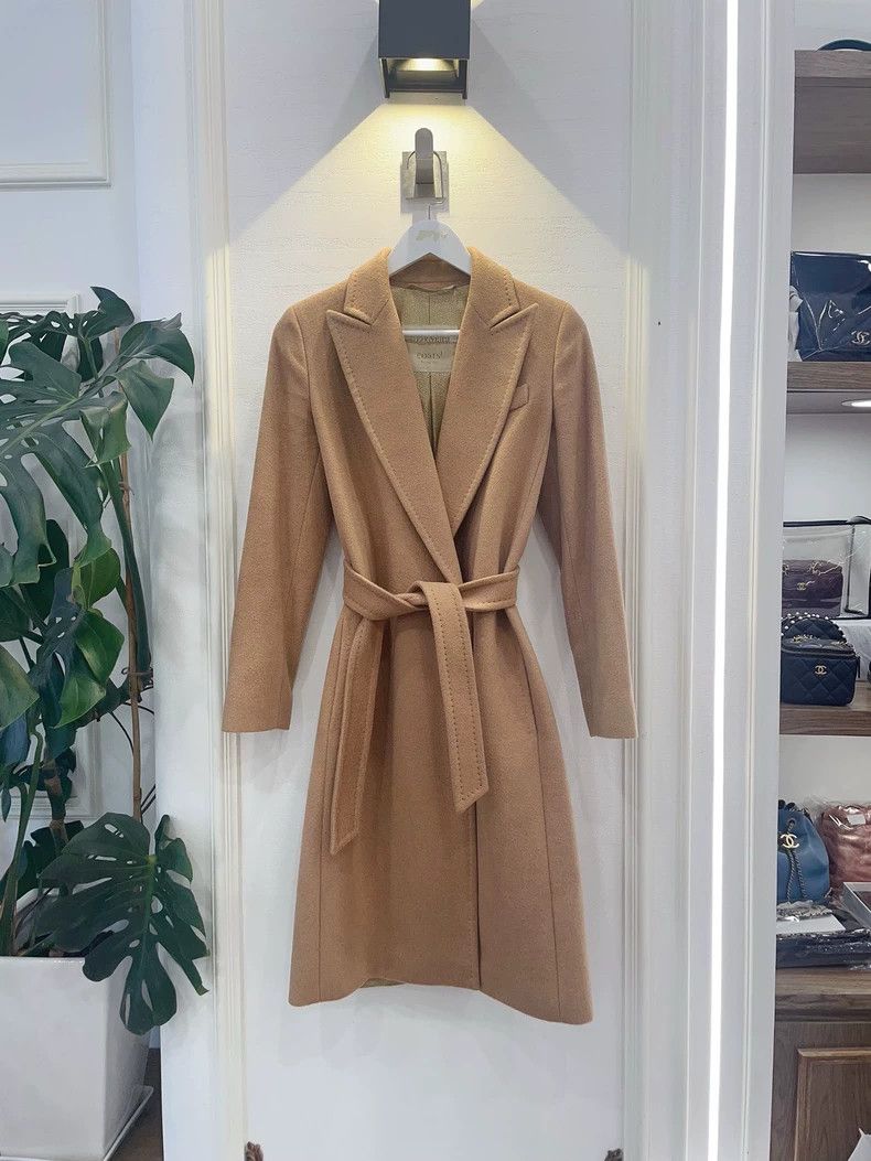 Max Mara Jindian Camel Cashmere Long Coat