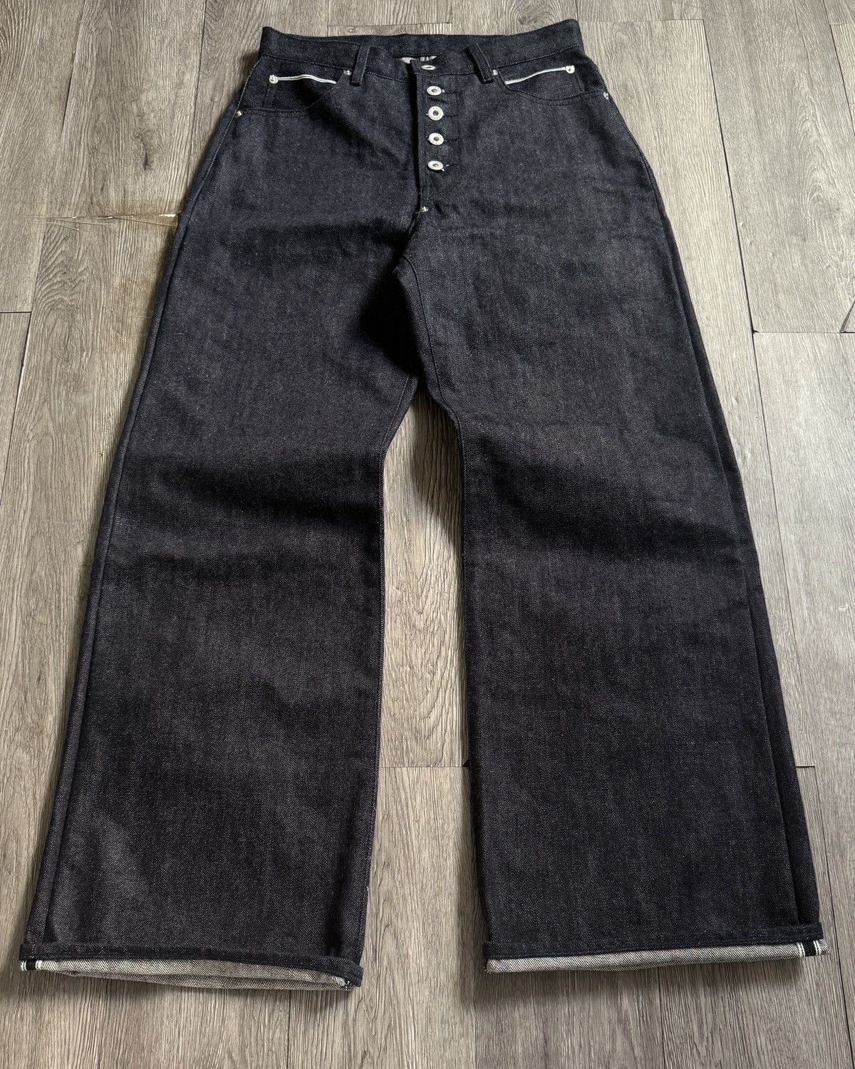 If Six Was Nine × No Faith Studios × Tornado Mart DOOF.YOUTH 19oz INDIGO SELVEDGE DENIM Size US 32 / EU 48 - 2 Thumbnail