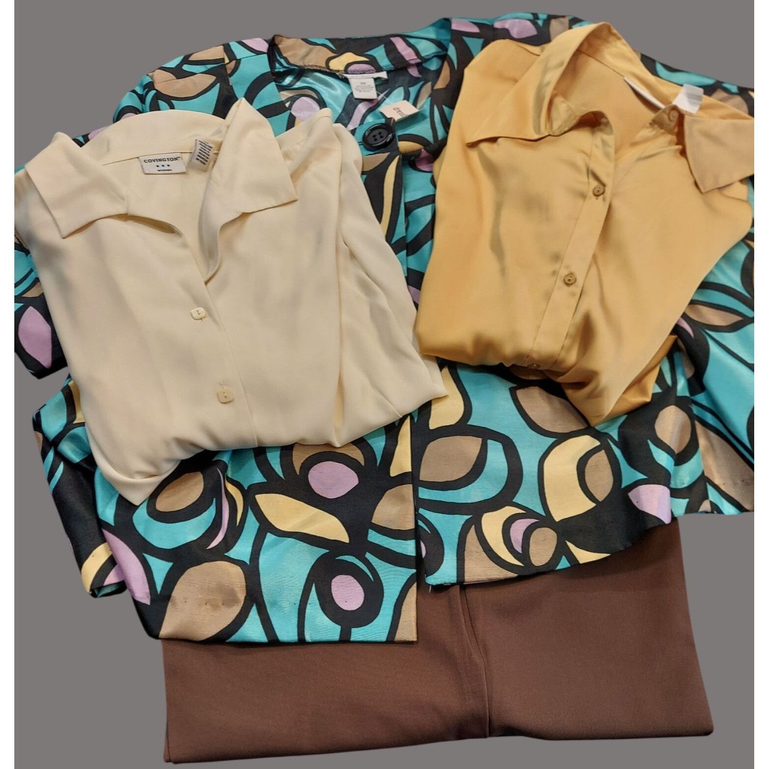 Covington Womens Blouse, Jacket & Pant Set - Plus Size 22x-24x 3XL * F Size 3XL / US 20-22 - 2 Thumbnail