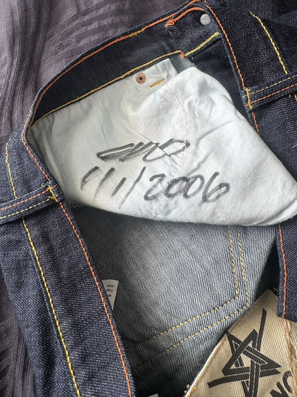 Ciano Farmer Ciano Farmer x Sapporo Raw Selvedge Denim Jeans NWT 2007 Size US 30 / EU 46 - 2 Thumbnail
