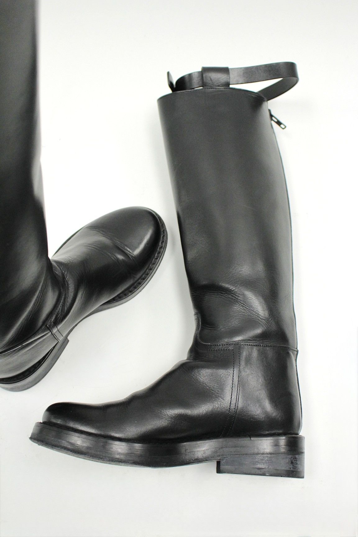 Ann Demeulemeester Ann Demeulemeester Leather Riding Boots Size US 7 / IT 37 - 4 Thumbnail