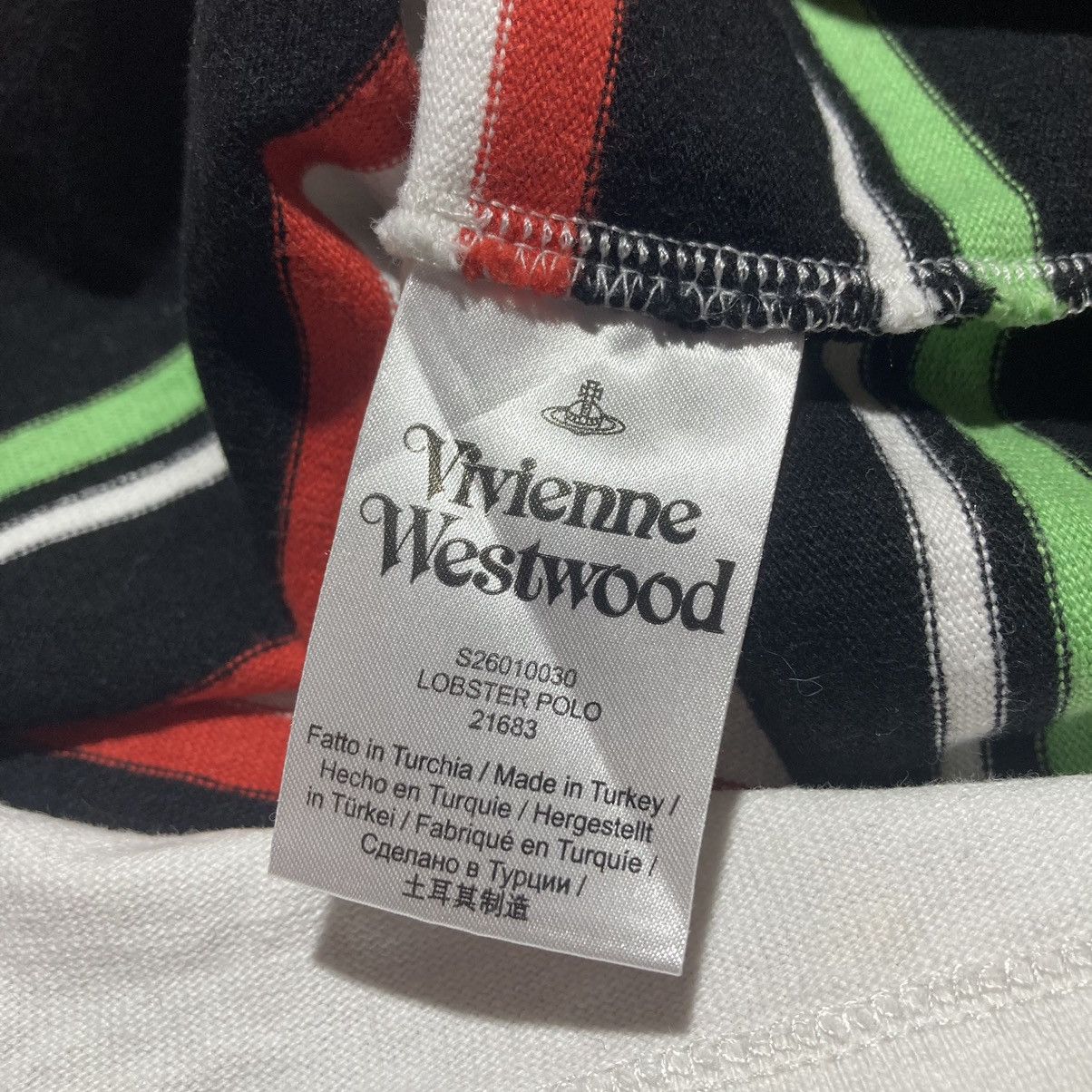 Vivienne Westwood Vivienne Westwood Orb Lobster Polo Shirt Punk Style Size US XXL / EU 58 / 5 - 11 Thumbnail