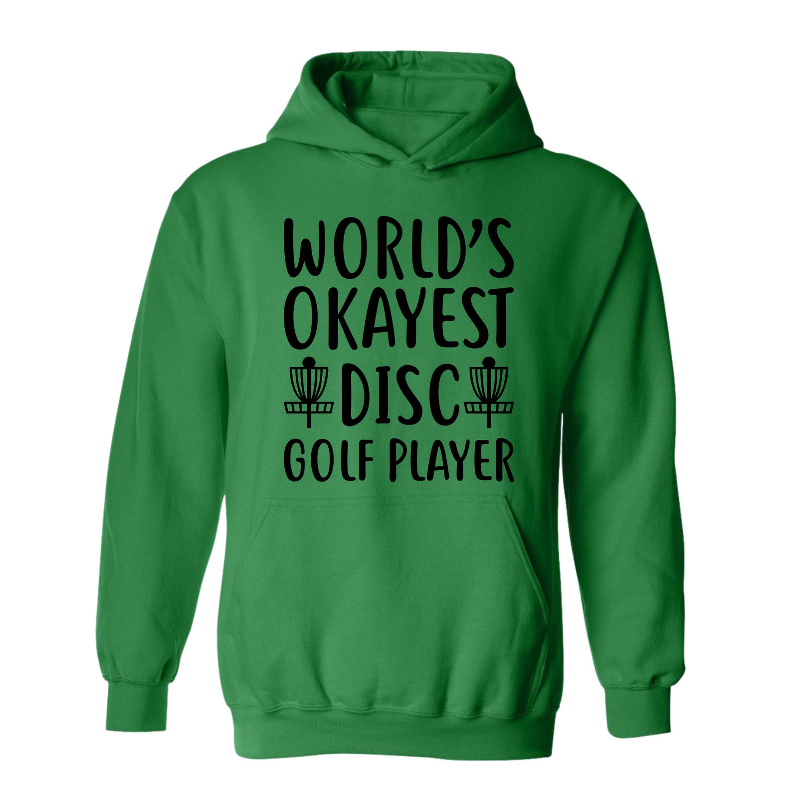 Gildan Disc Golf Hoodie Worlds Okayest Discgolfer Sweatshirt Size US XL / EU 56 / 4 - 7 Thumbnail