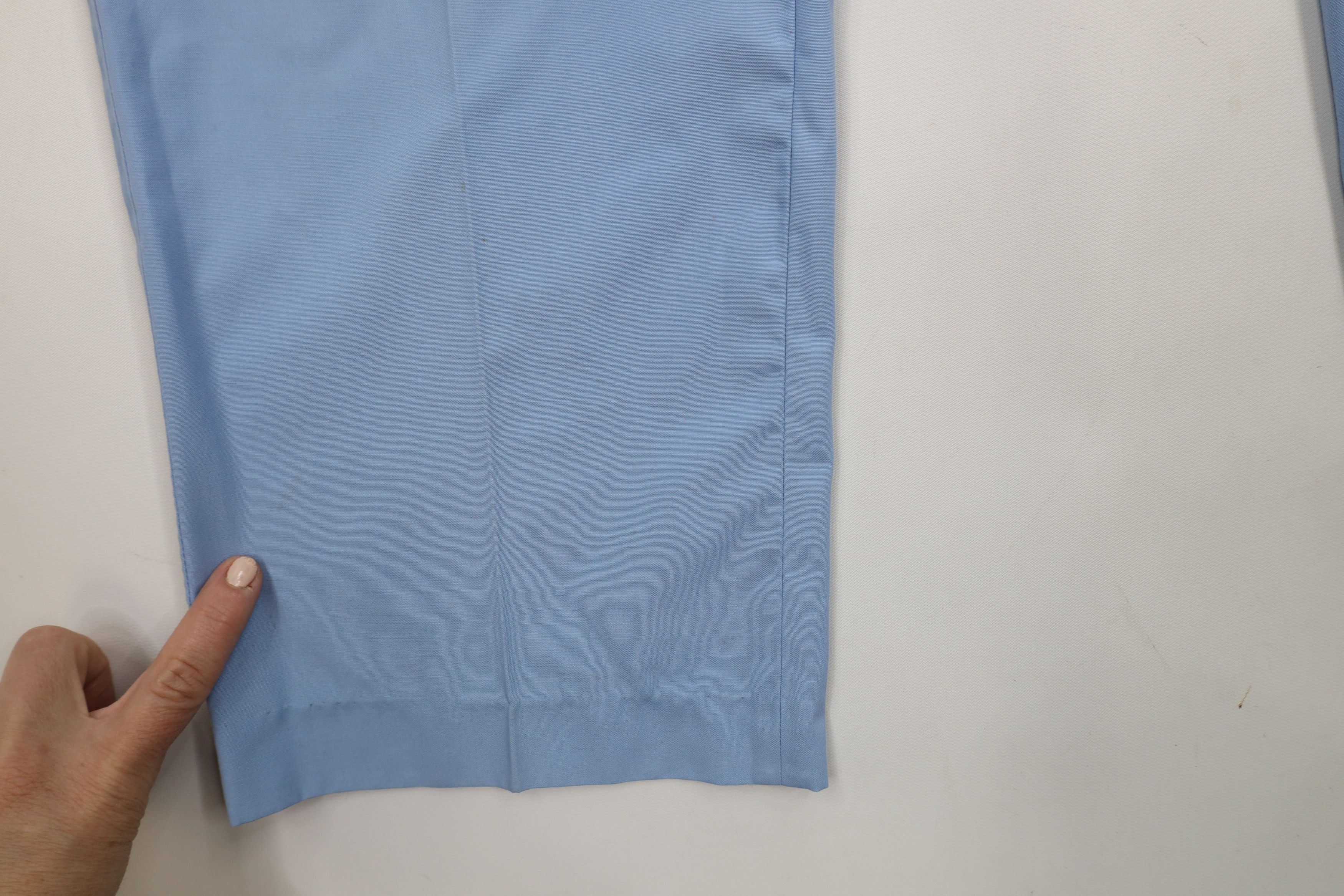 Vintage Vintage 70s Streetwear Flared Wide Leg Chino Pants Blue Size US 36 / EU 52 - 6 Thumbnail