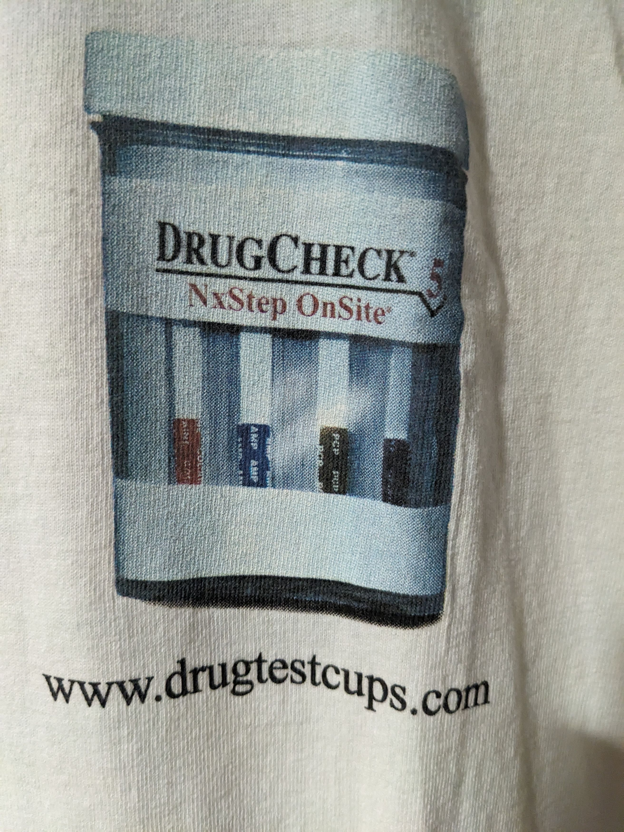 Hanes × Vintage Vintage 90s Bill Clinton Drug Check Politics On Site T-Shirt Size US XL / EU 56 / 4 - 4 Thumbnail