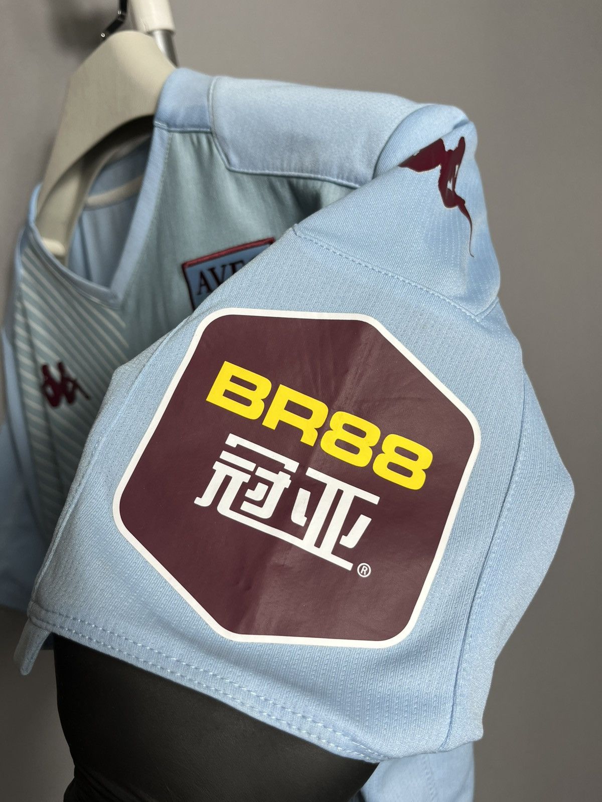 Kappa Kappa Aston Villa 2019 2020 Away Shirt Soccer Jersey Size US XL / EU 56 / 4 - 4 Thumbnail