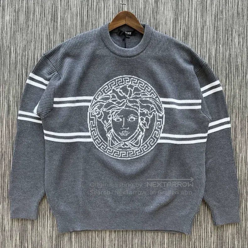 Versace Versace Wool knitted sweater Size US XXL / EU 58 / 5 - 1 Thumbnail