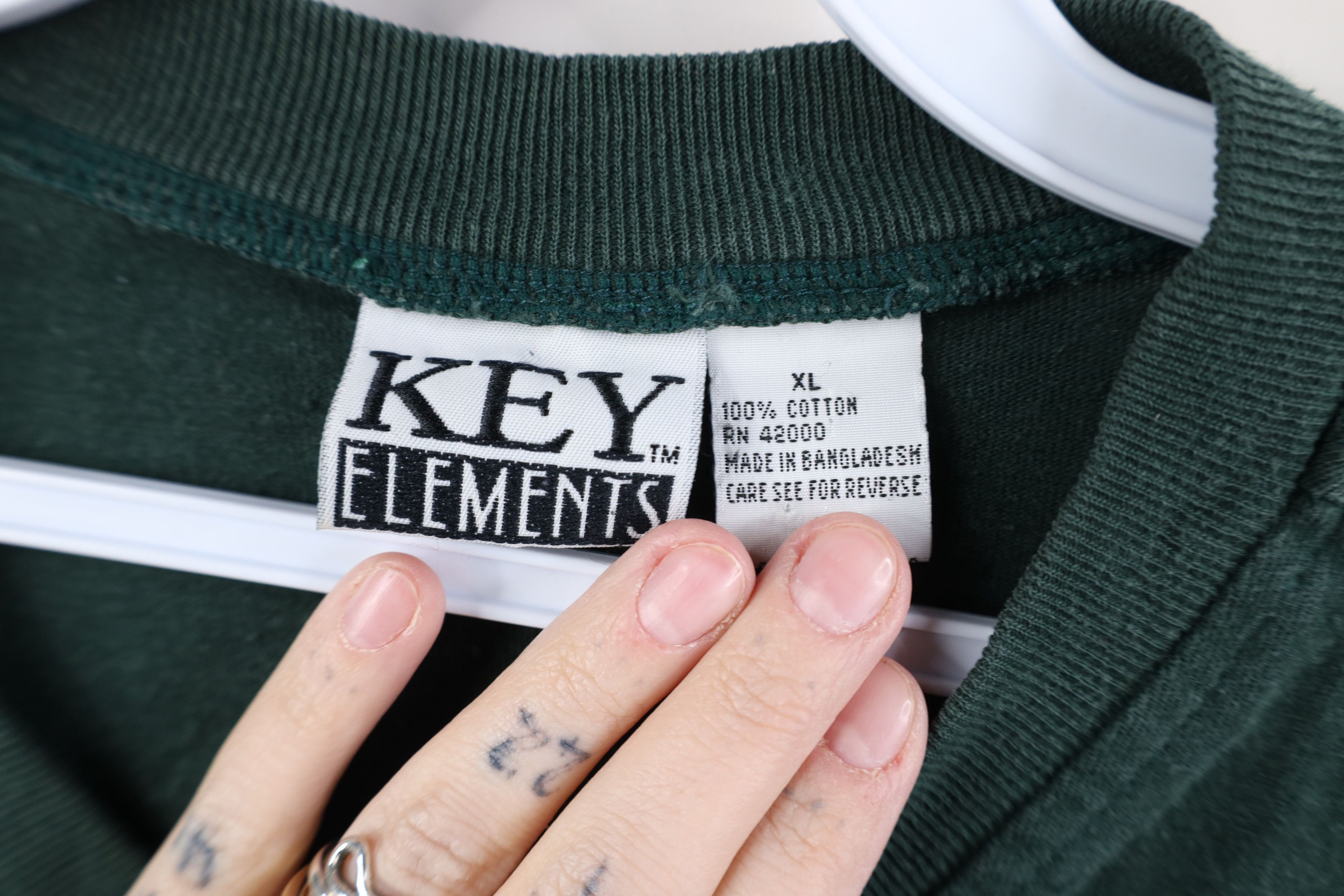 Vintage Vintage 90s Streetwear Long Sleeve Henley T-Shirt Green Size US XL / EU 56 / 4 - 5 Thumbnail