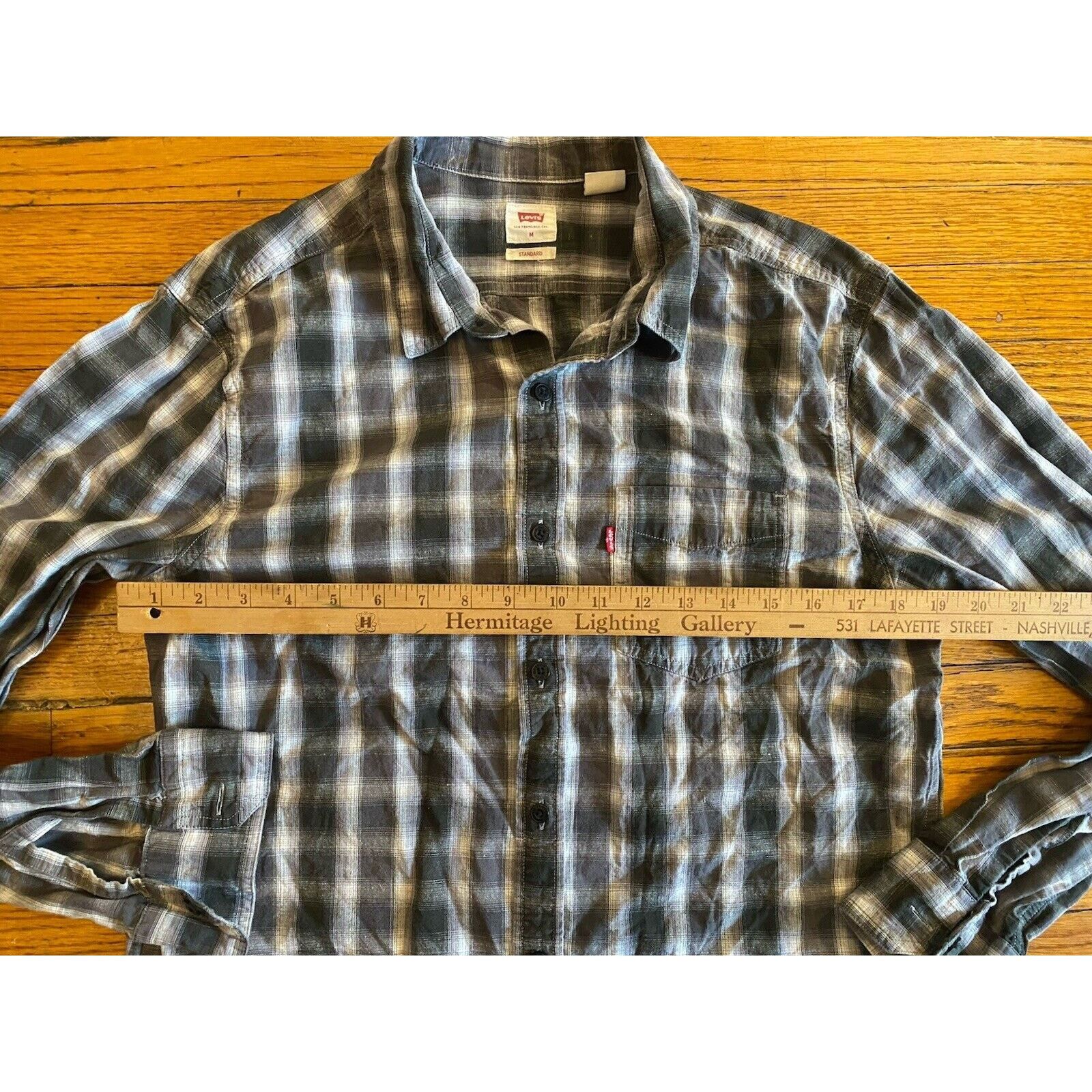 Levi's Levi's Flannel Cotton Button Up Shirt Mens M Standard Fit Size US M / EU 48-50 / 2 - 5 Thumbnail