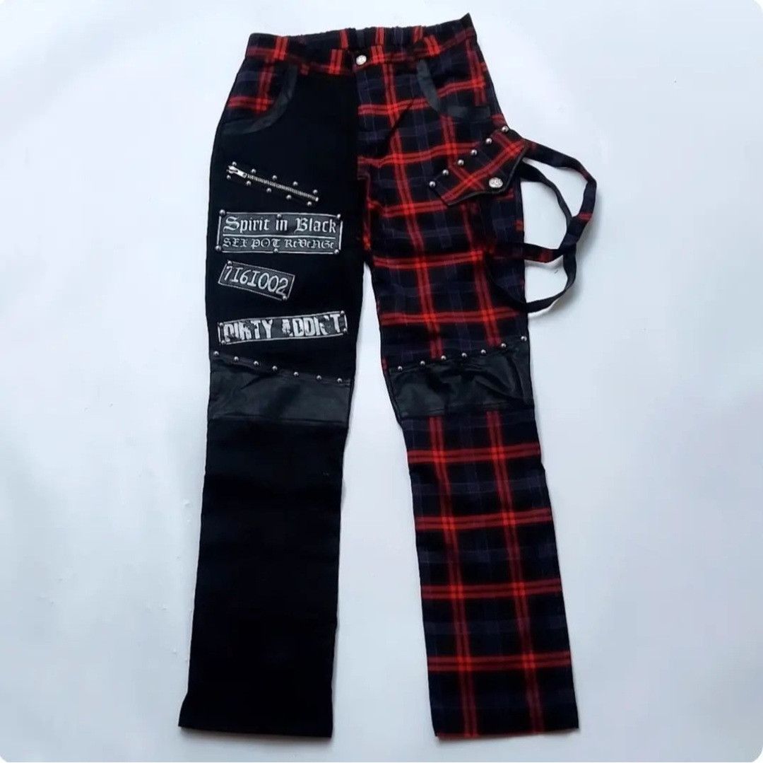 Japanese Brand × Seditionaries Sex Pot Revenge Checkered Tartan Plaid Red Punk Style Size US 30 / EU 46 - 1 Thumbnail