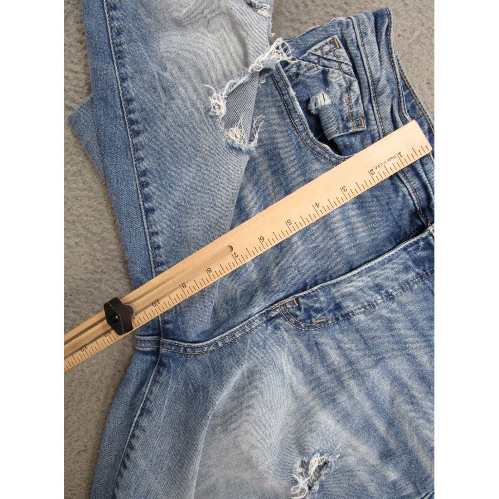 Buckle Black Buckle Black Jeans Womens Mom High Rise Distressed Medium Wash 29 Regular 5-Pocket Blue Cotton Denim Modern Size 29" - 7 Thumbnail