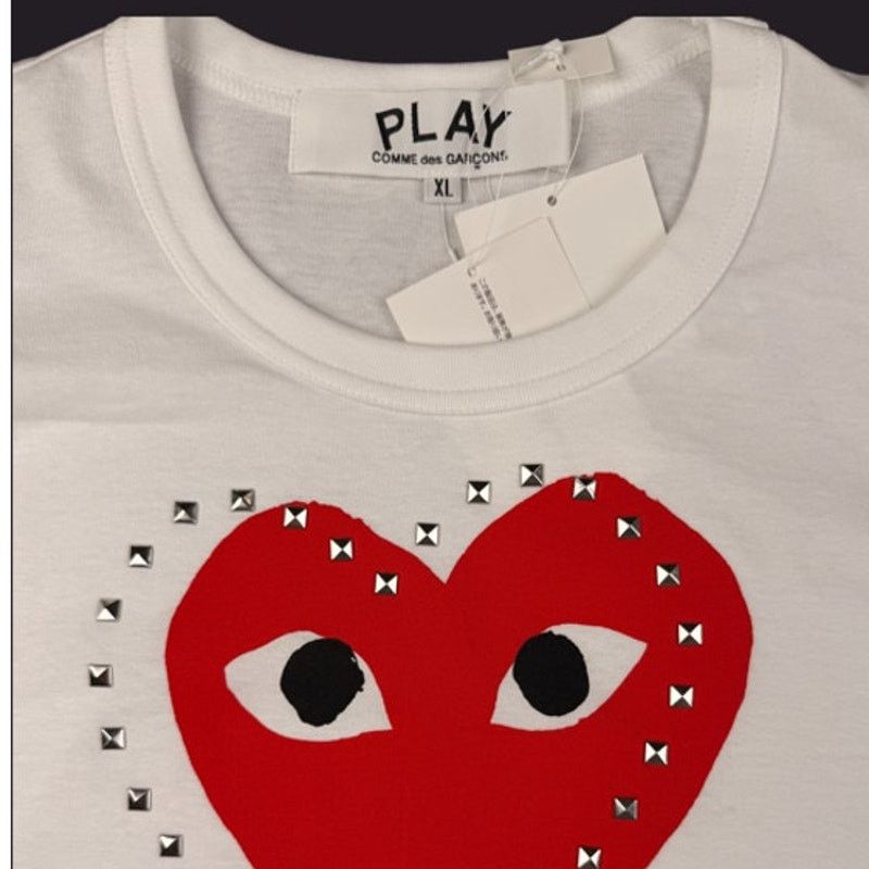 Comme des Garcons Comme des Garçons PLAY studded heart t-shirt Unisex XL NWT Size US XL / EU 56 / 4 - 3 Thumbnail