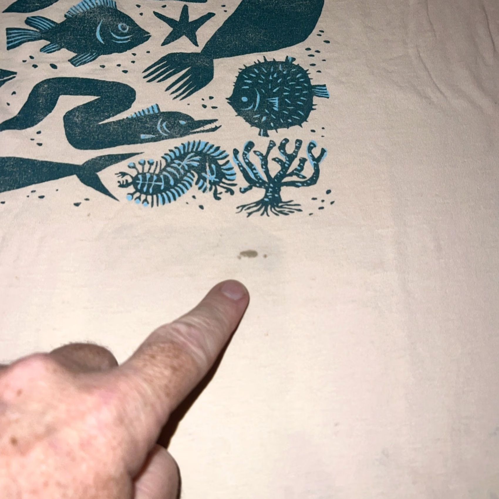 Vintage Santa Monica Heal the Bay Waves Crabs Shark Dolphin Logos Shirt XL Beige Vintage Men Short Sleeve Crew Neck T-Shirt Size US XL / EU 56 / 4 - 3 Thumbnail
