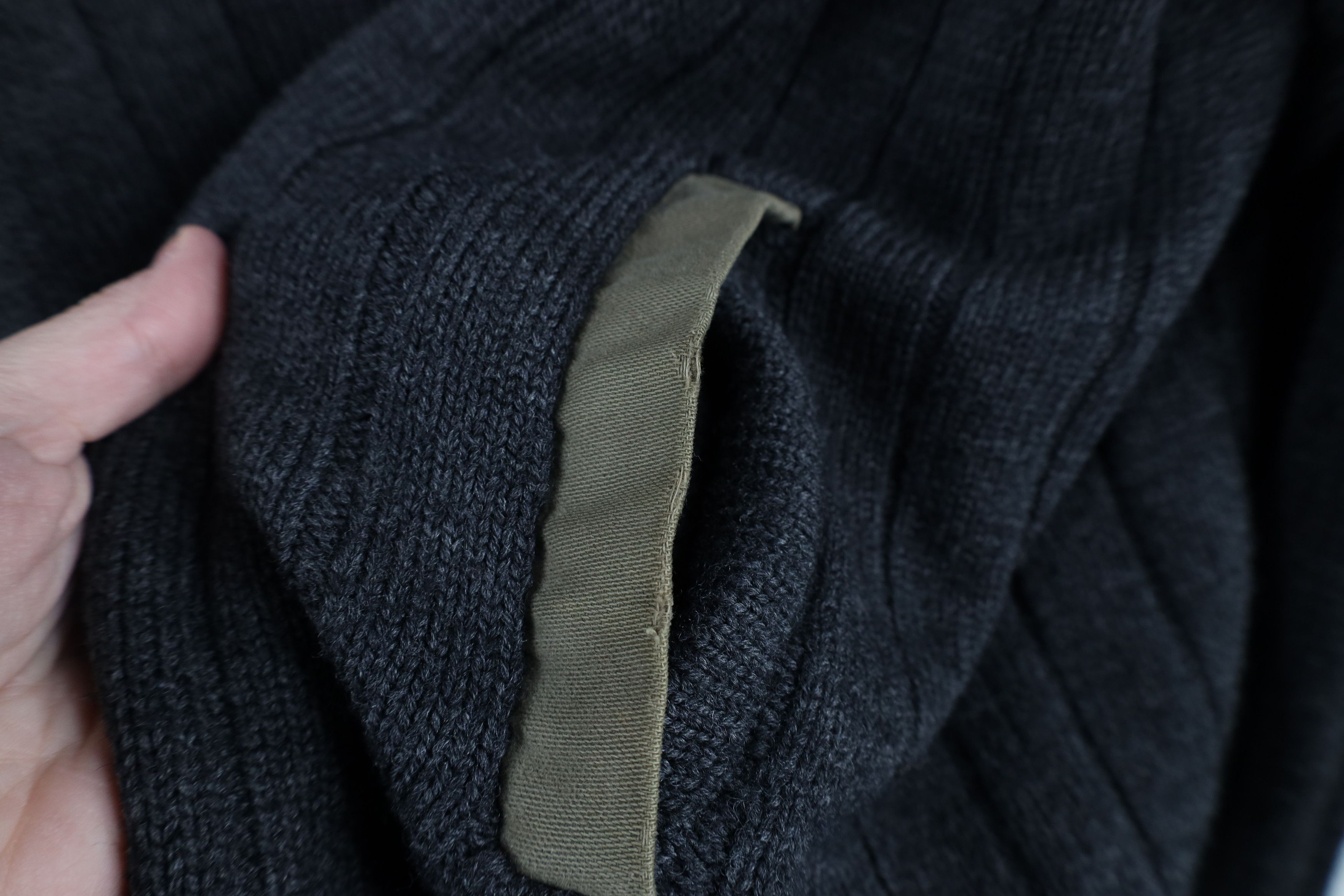 Orvis × Vintage Vintage Orvis Wool Knit Elbow Patch Zip Sweater Jacket Size US L / EU 52-54 / 3 - 4 Thumbnail