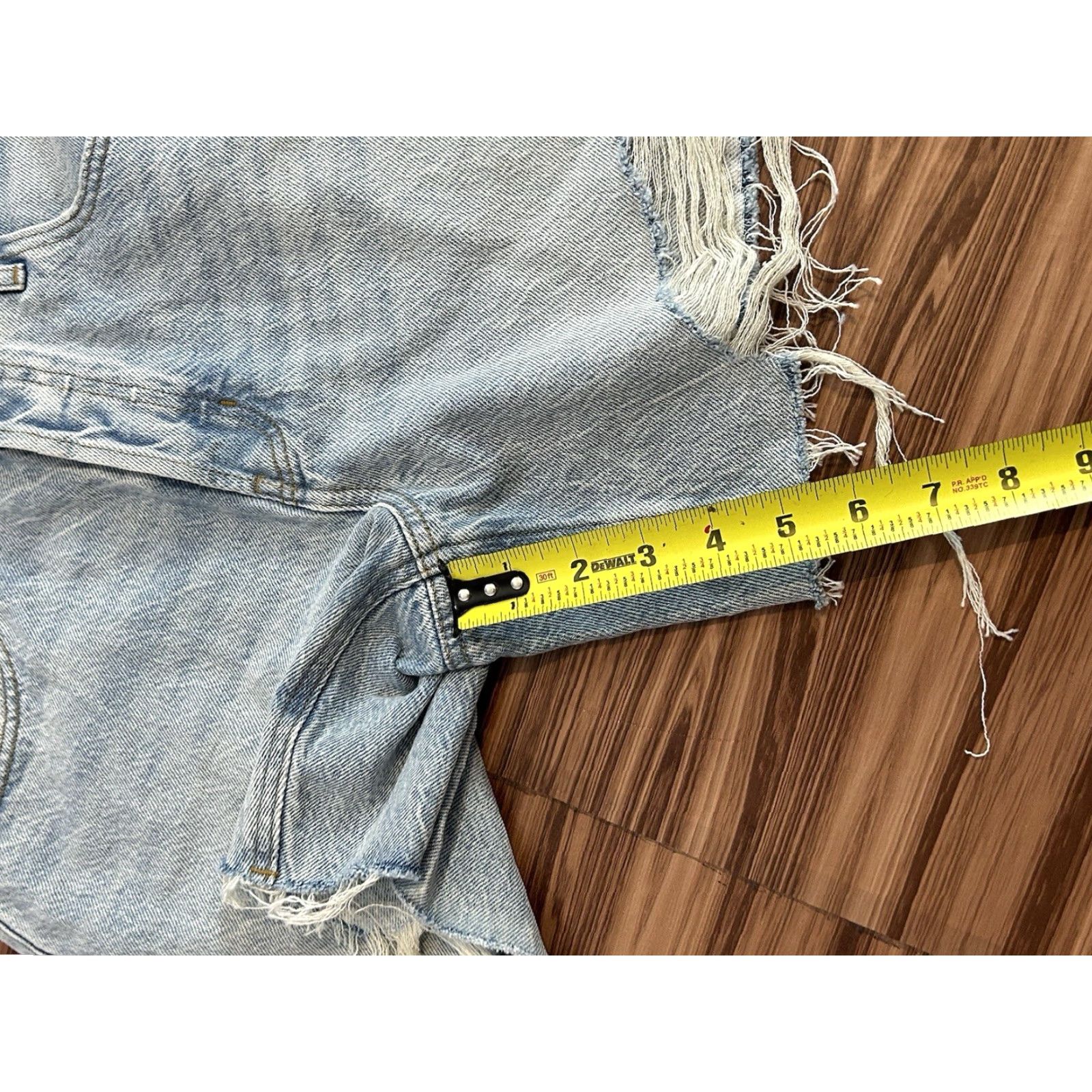 Pacsun NWT PacSun Womens High Rise Relaxed Shorts Button Fly Blue Size 26 Regular Womens Size 26" / US 2 / IT 38 - 3 Thumbnail