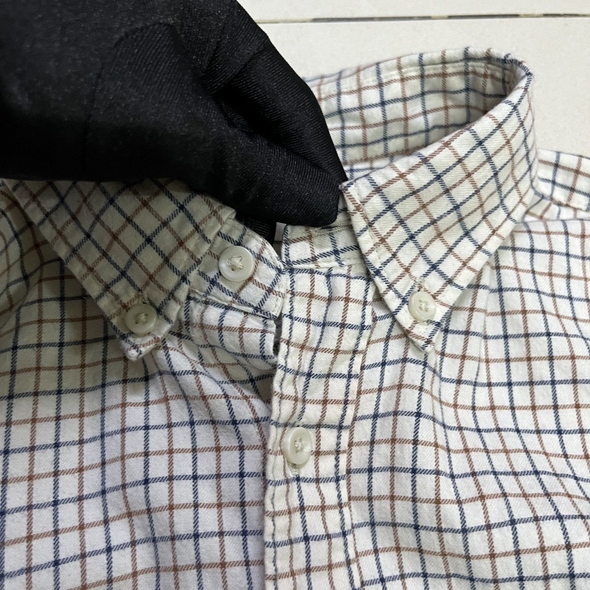 Japanese Brand × Uniqlo × Vintage Uniqlo Plaid/Check Button Up Flannel Shirt Size US S / EU 44-46 / 1 - 5 Thumbnail