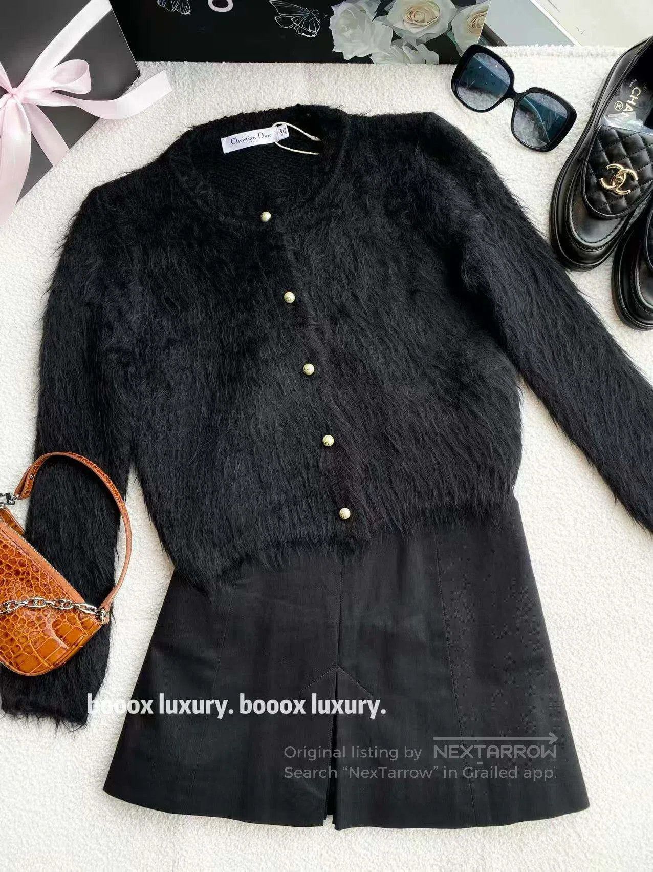Dior Dior Pearl buttoned alpaca cardigan| Size XS / US 0-2 / IT 36-38 - 1 Thumbnail