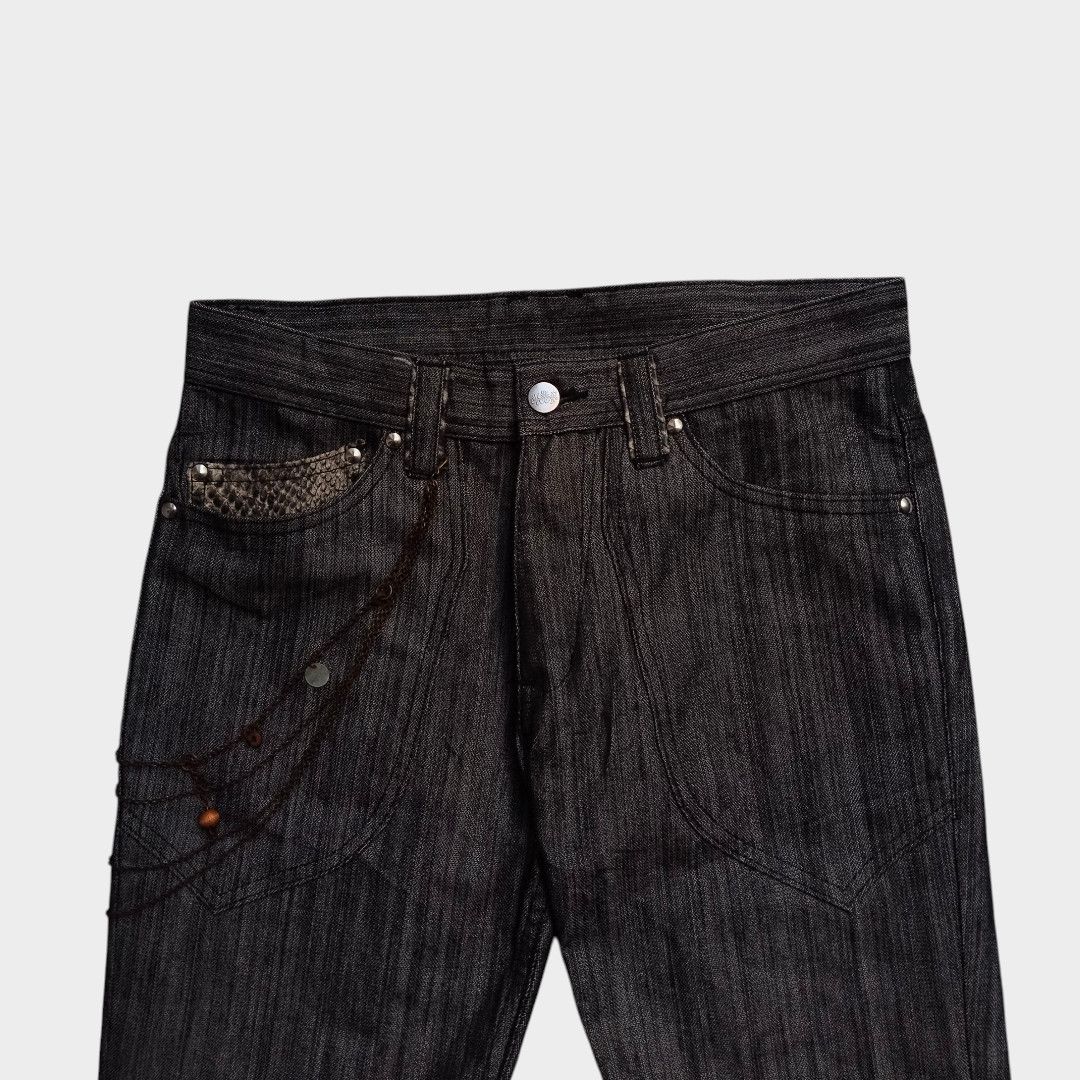 Tornado Mart Takaio. Com pyton skin trim bootcut jean Size US 30 / EU 46 - 3 Thumbnail