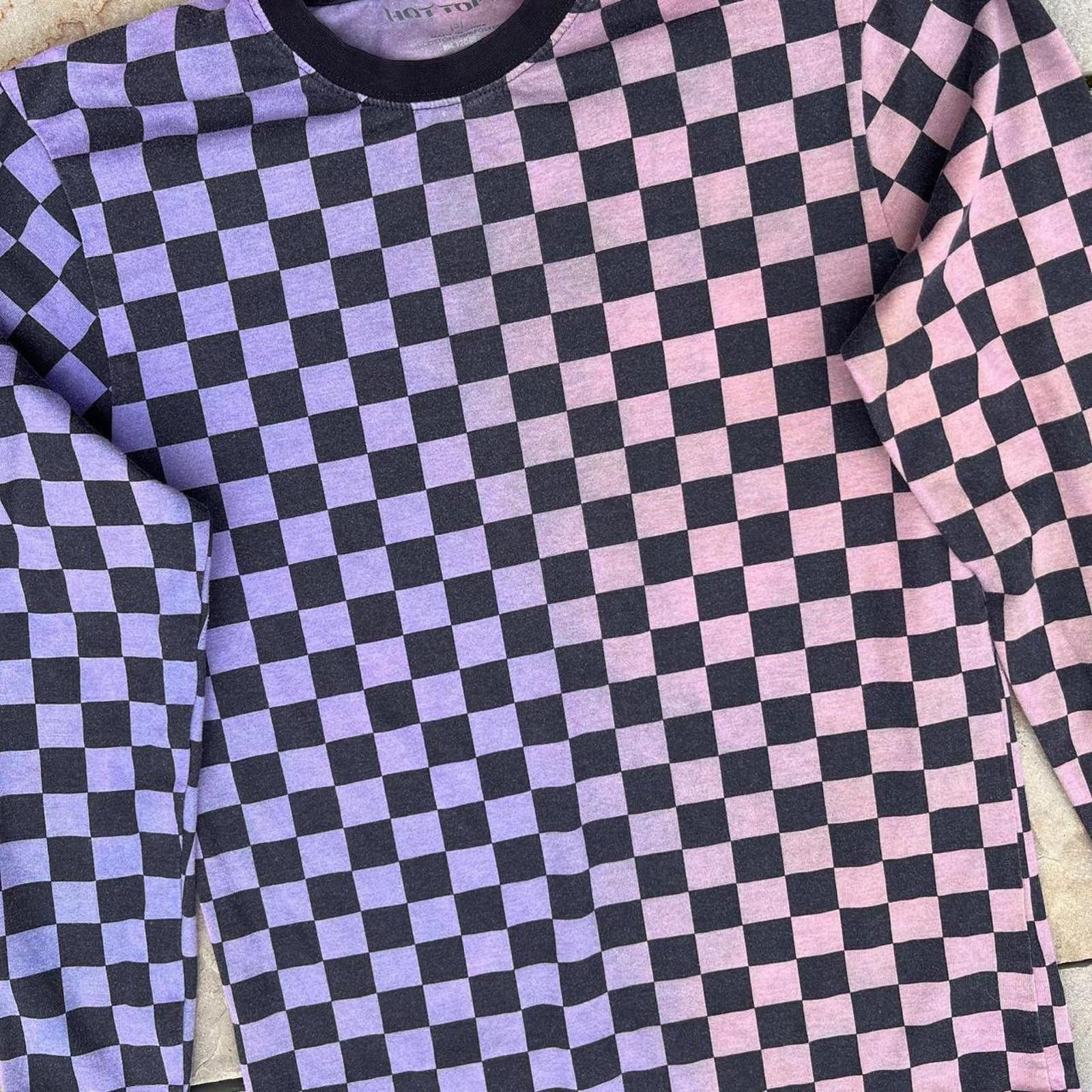 Hot Topic Checker Sunset Fade Reworked Long Sleeve Size US S / EU 44-46 / 1 - 2 Thumbnail